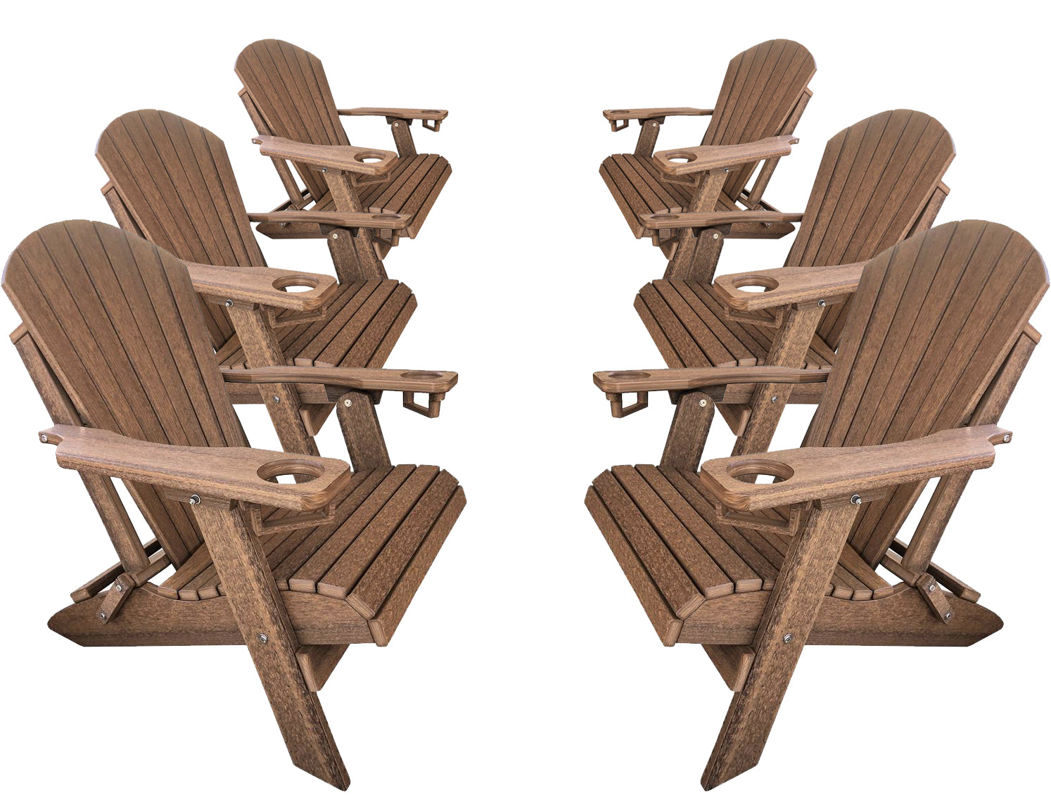 Set of 6 - Adirondack Chairs