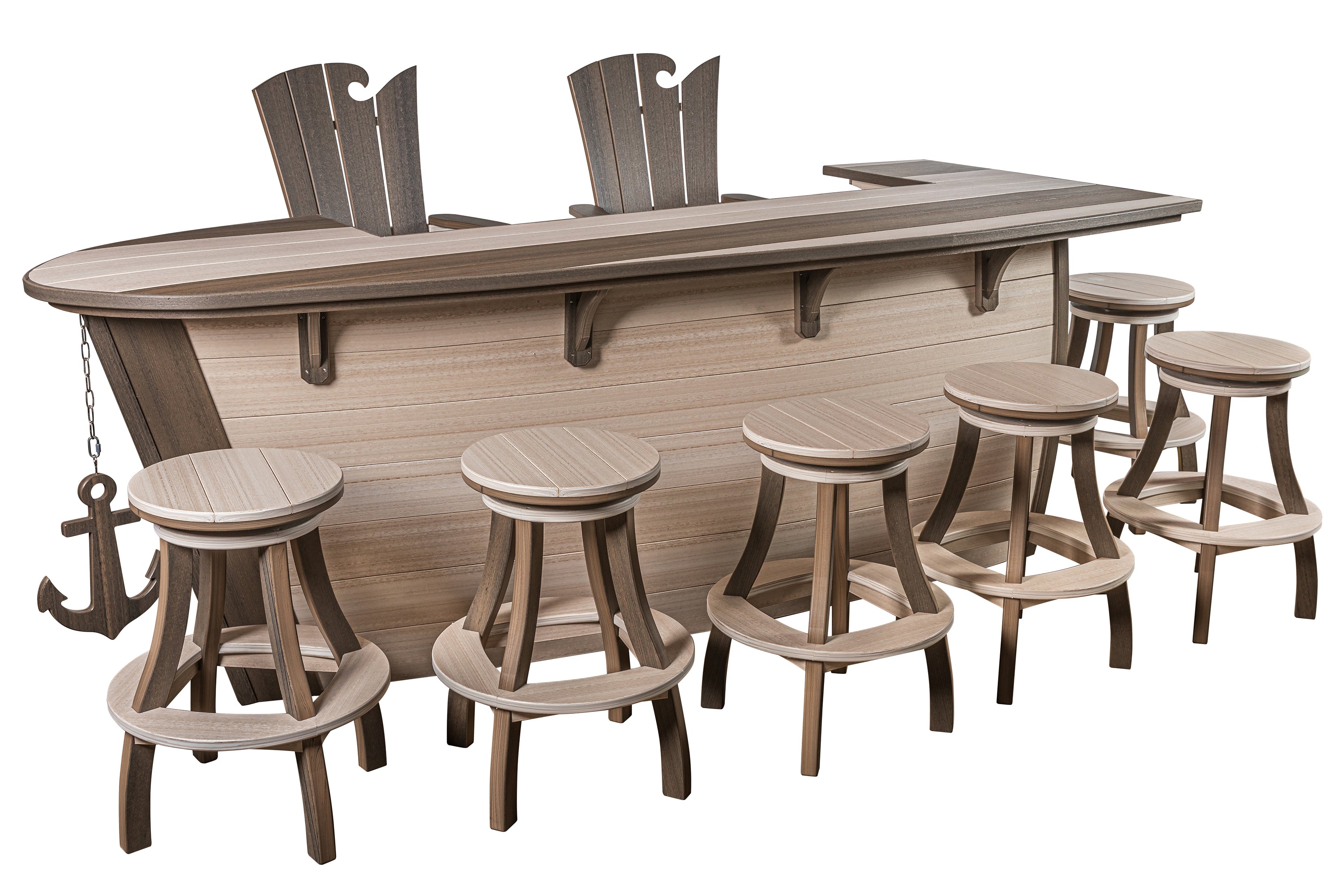 9-Piece 10'ft Nautical Bar - New