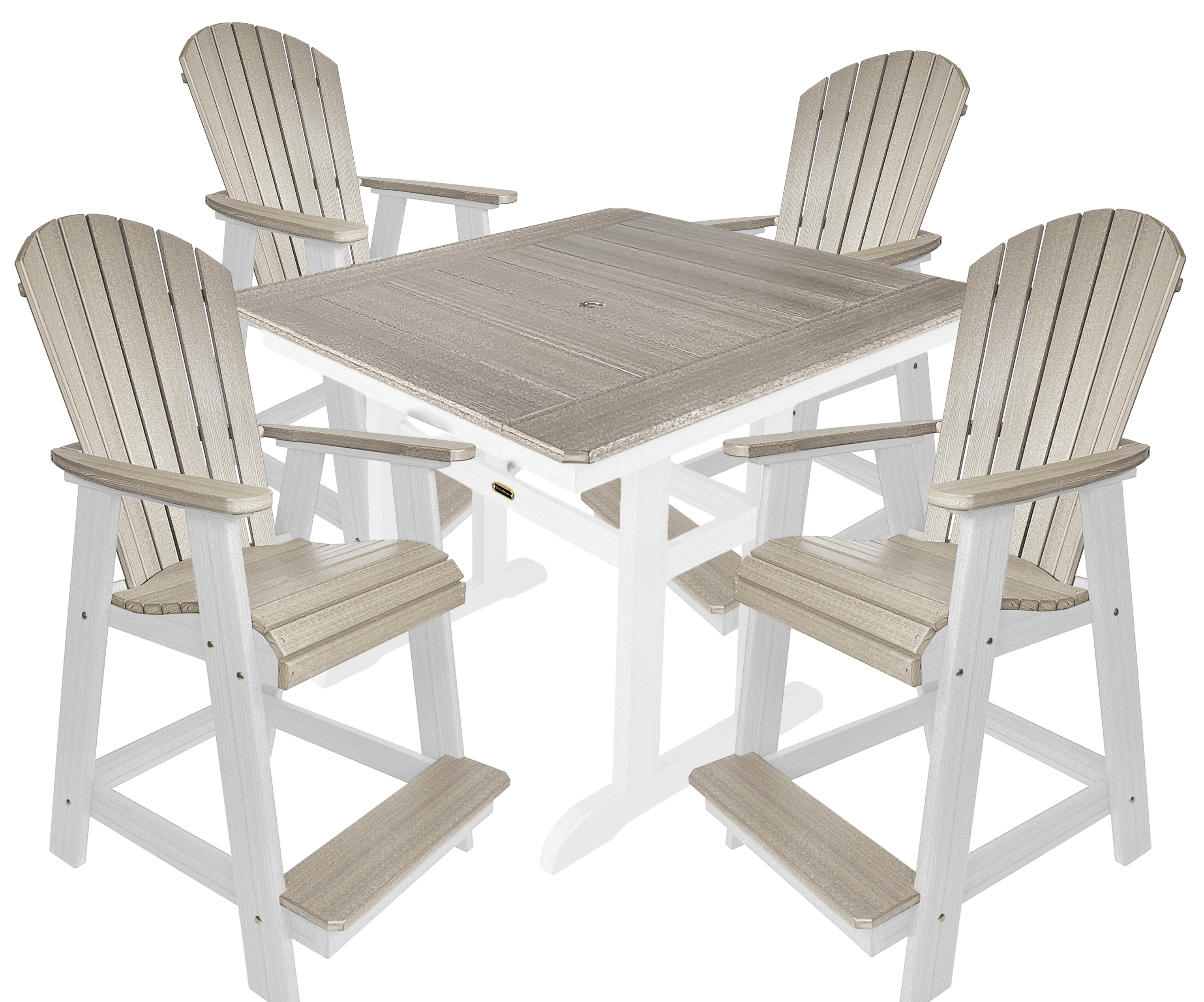 5-Piece Oceanview Adirondack Counter Set