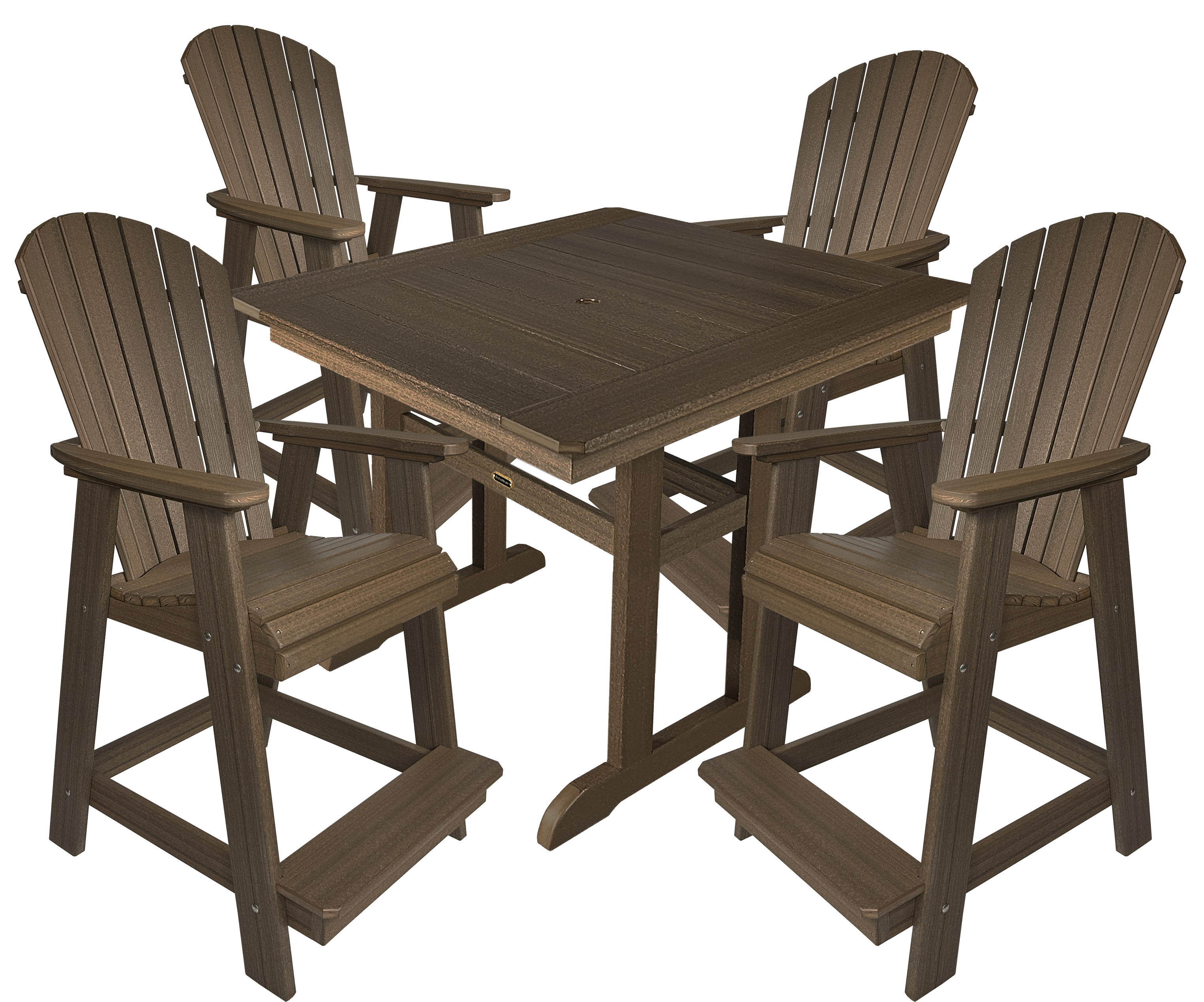 5-Piece Oceanview Adirondack Counter Set