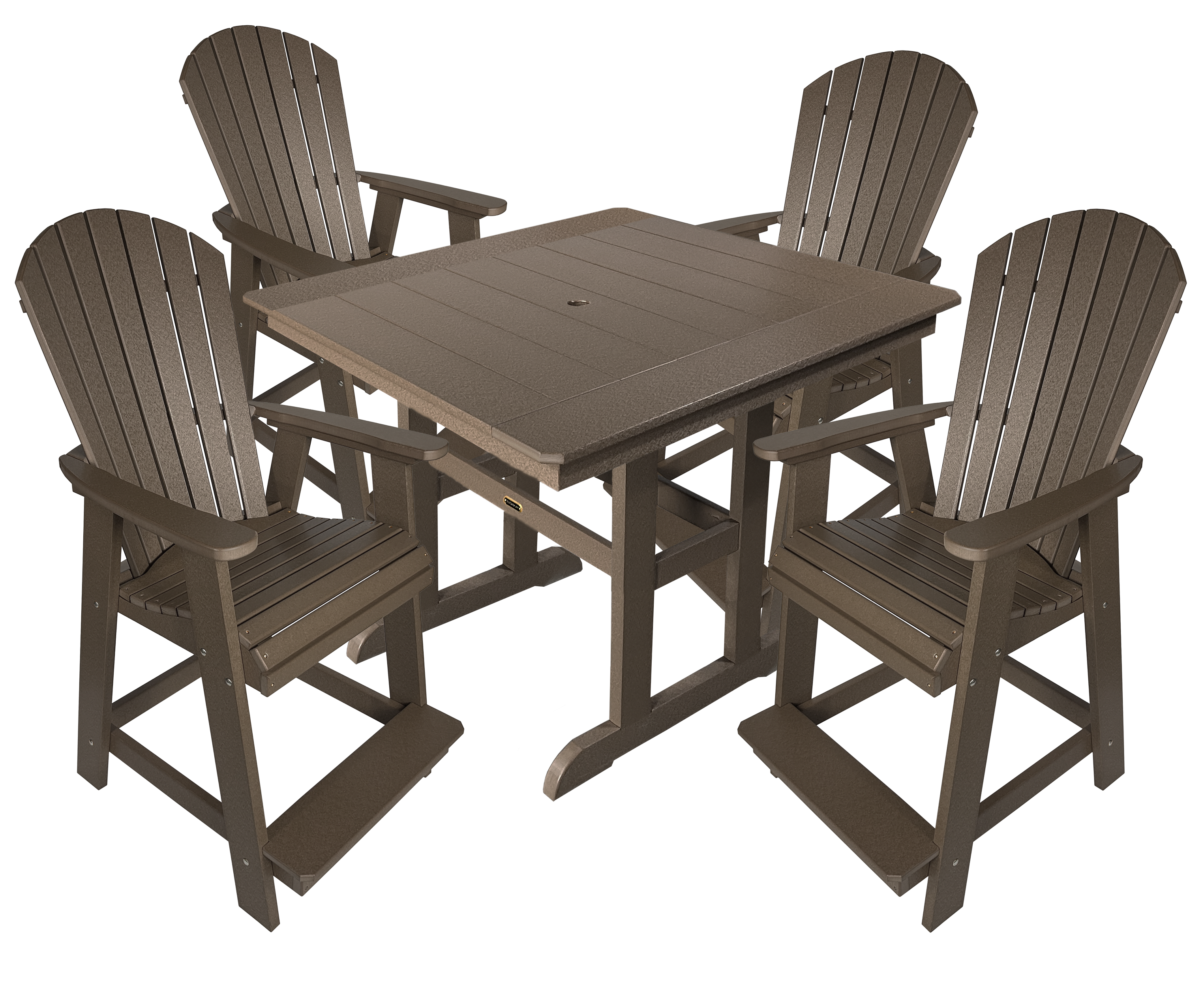 5-Piece Oceanview Adirondack Counter Set