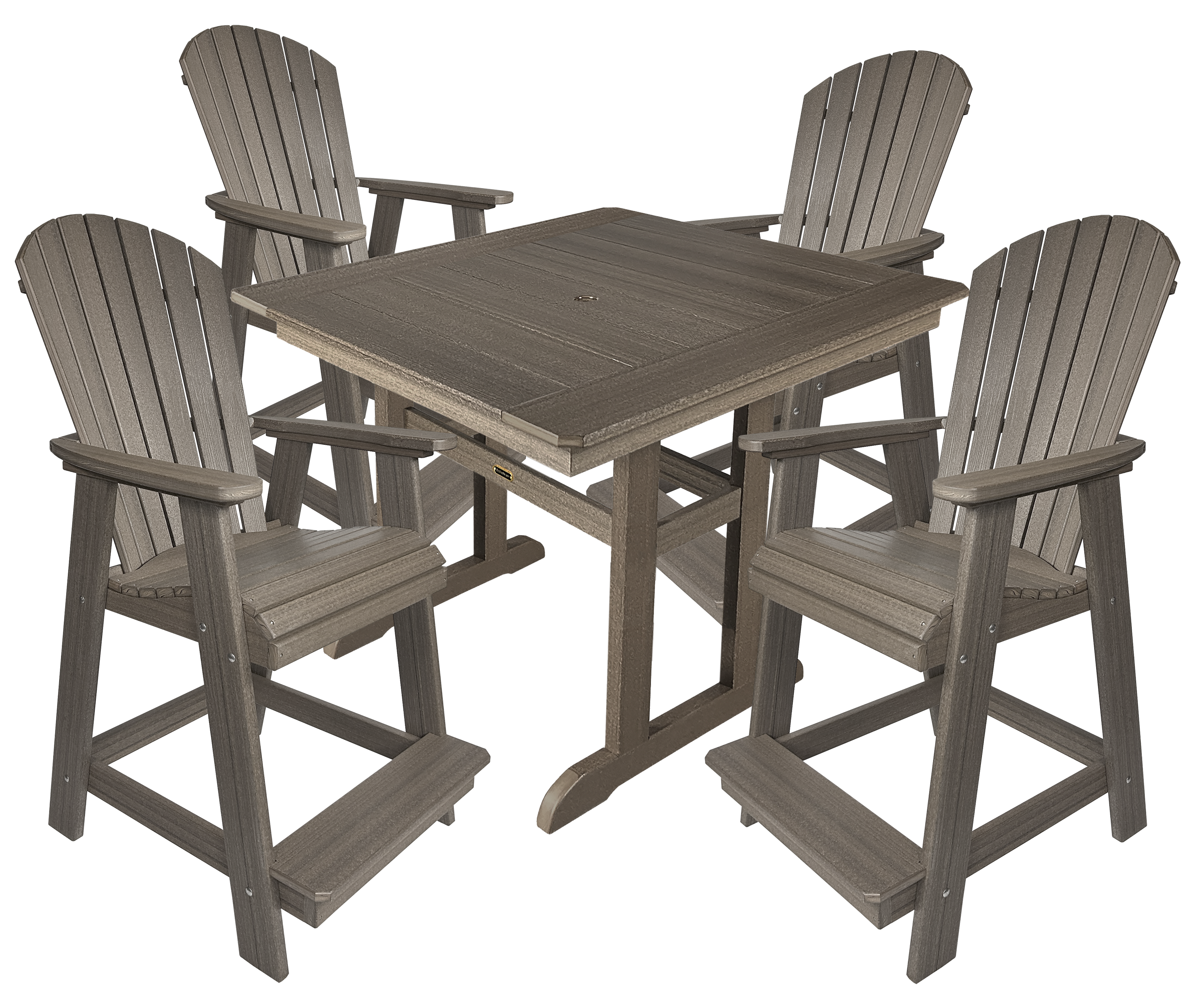 5-Piece Oceanview Adirondack Counter Set