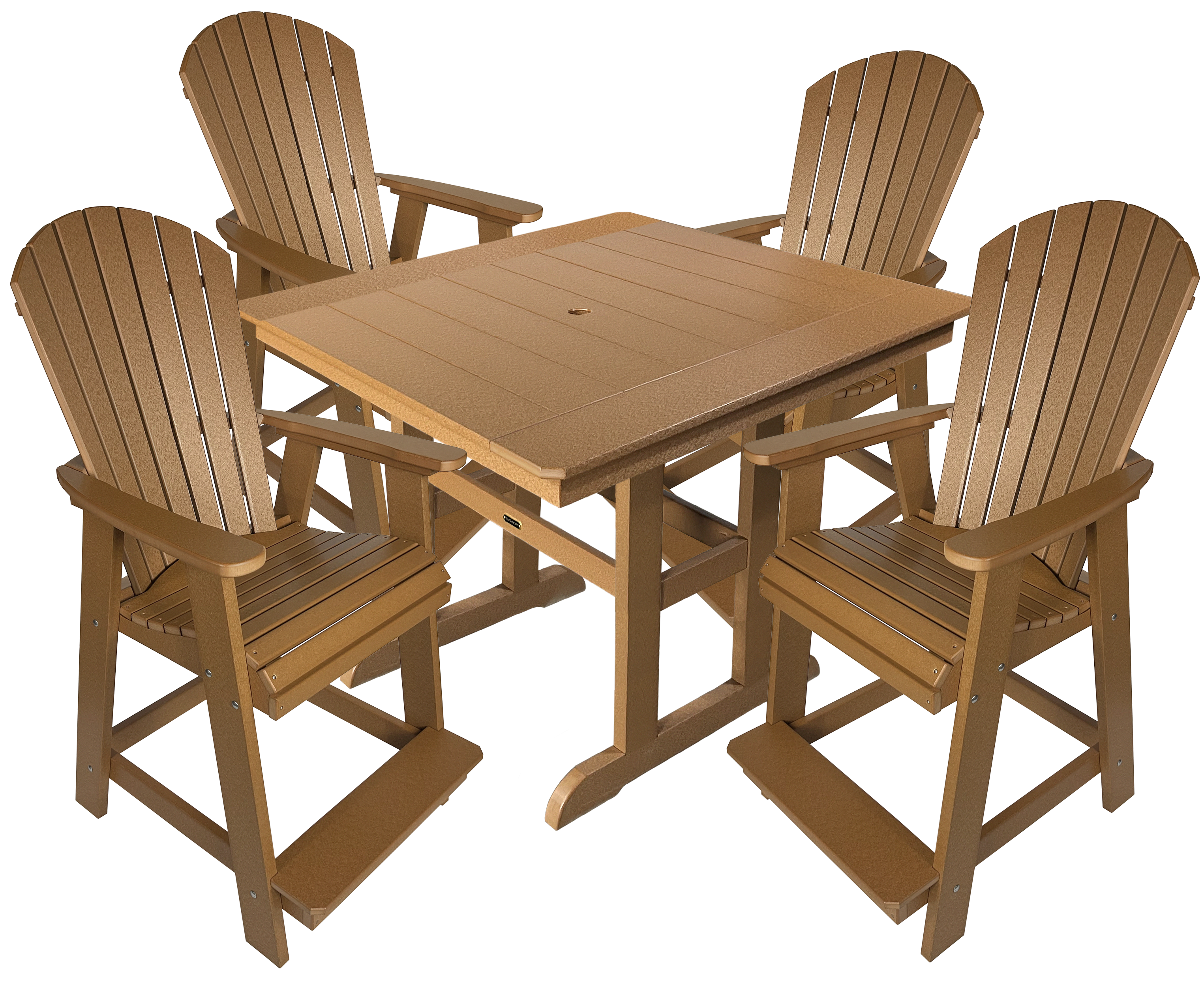 5-Piece Oceanview Adirondack Counter Set