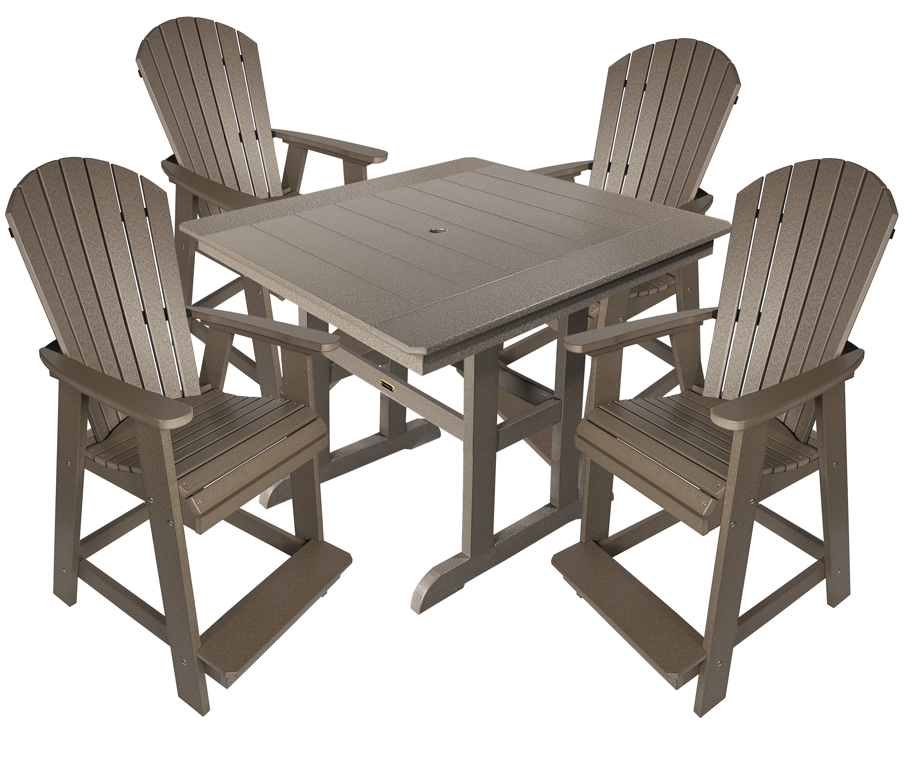 5-Piece Oceanview Adirondack Counter Set
