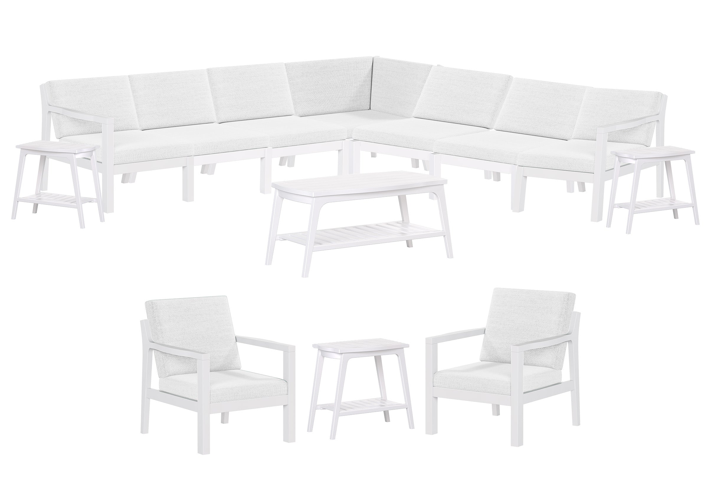 13-Piece Mayfair Ultimate Outdoor Sectional Sunbrella® Fabric