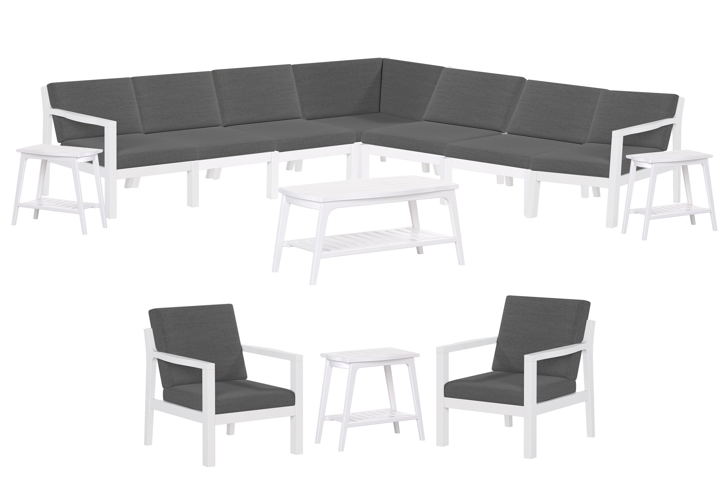 13-Piece Mayfair Ultimate Outdoor Sectional Sunbrella® Fabric