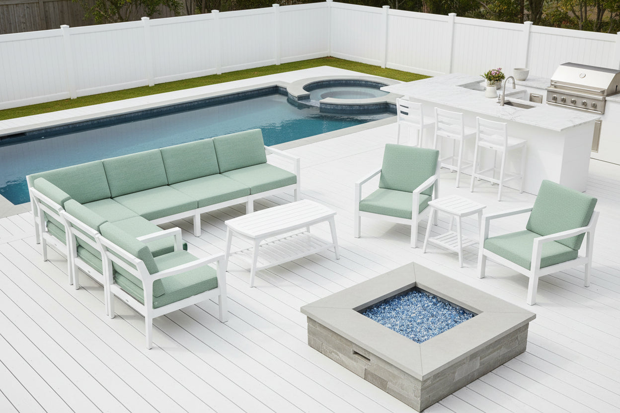 13-Piece Mayfair Ultimate Outdoor Sectional Sunbrella® Fabric