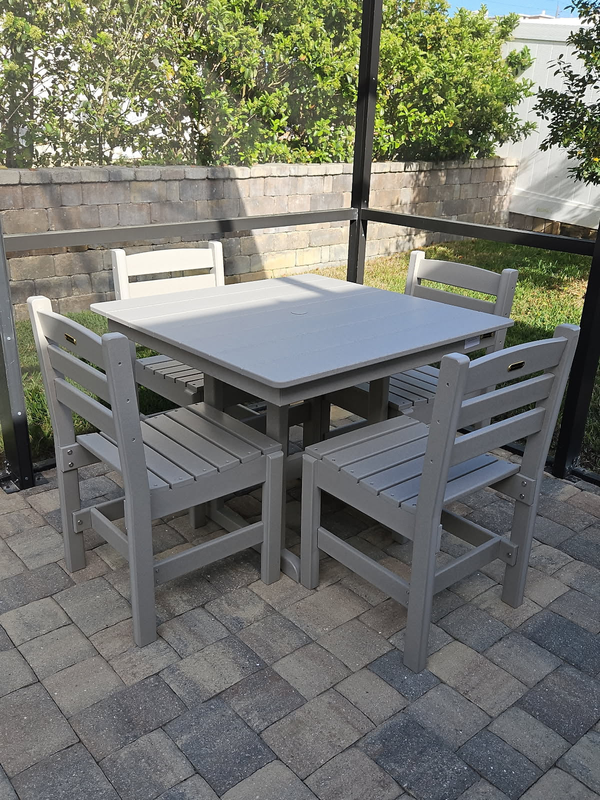 5-Piece 38” Farmhouse Dining Set