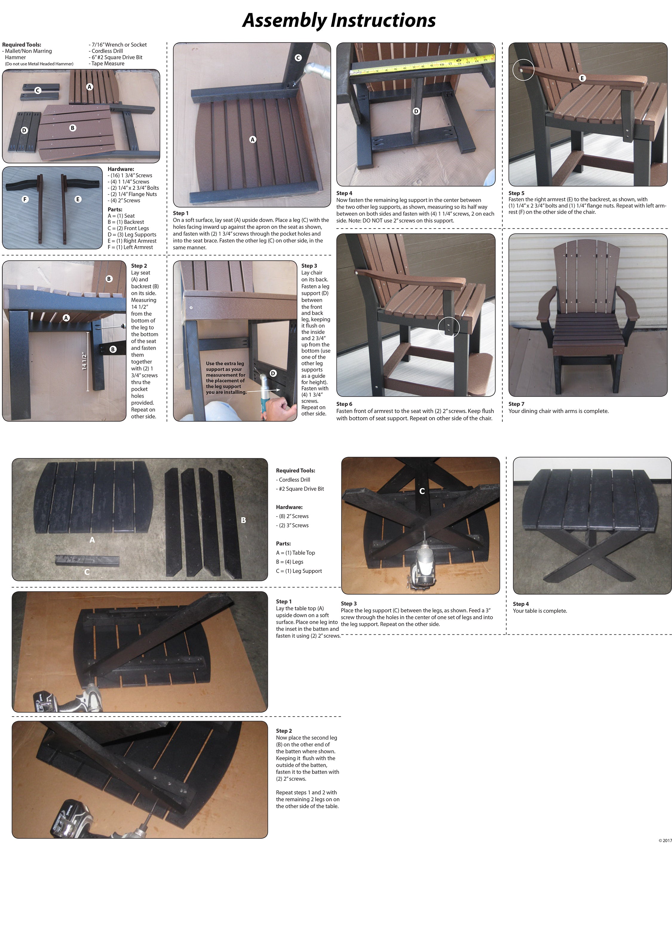 DURAWEATHER POLY® 3-Piece Coffee Chat Bistro Set