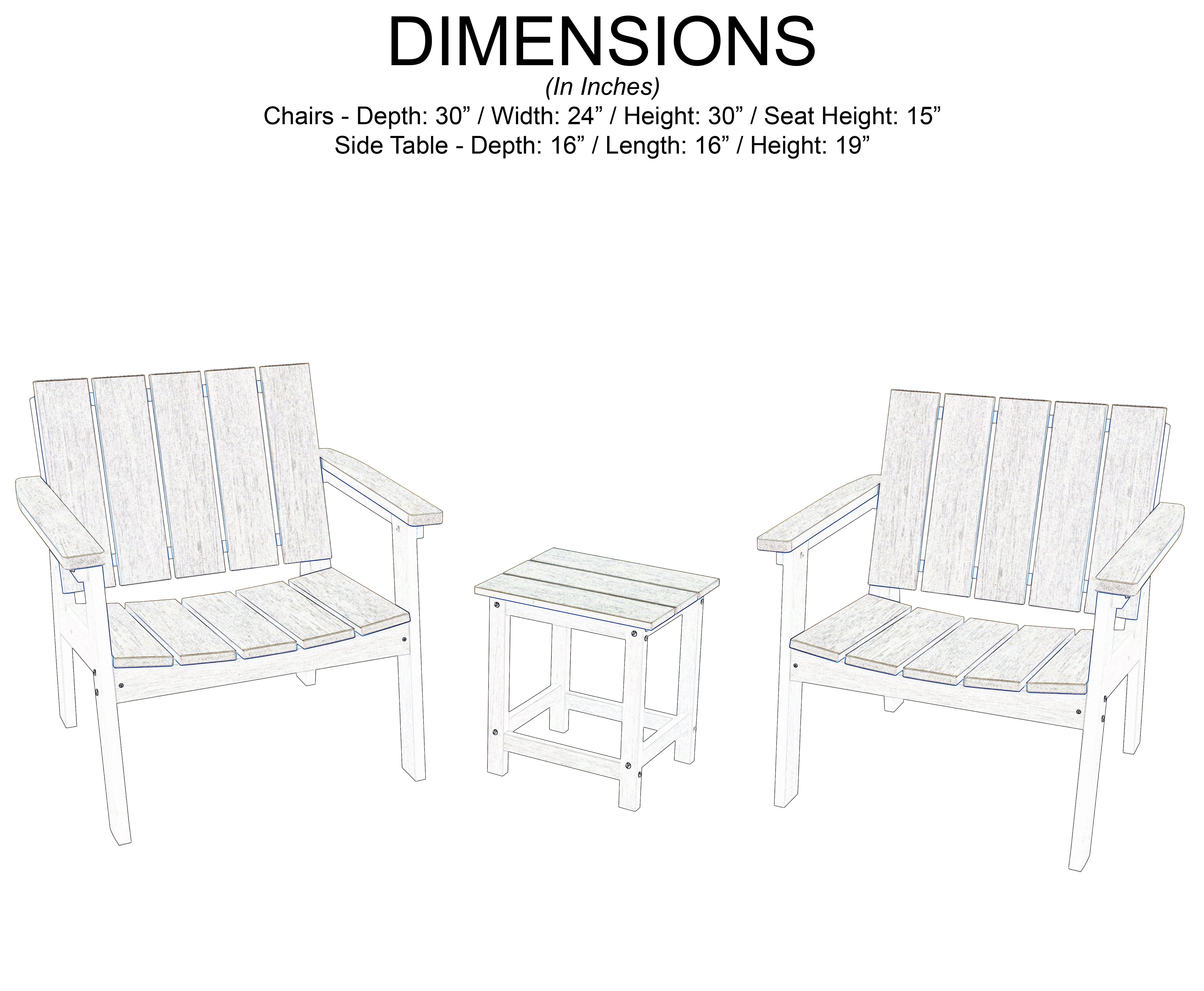 3-Piece Original Chat Bistro Set