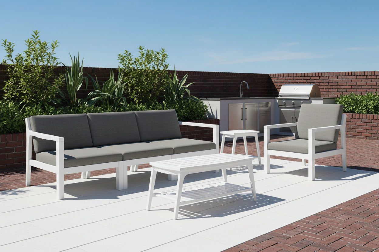 4-Piece Mayfair Outdoor Lounge Set Sunbrella® Fabric