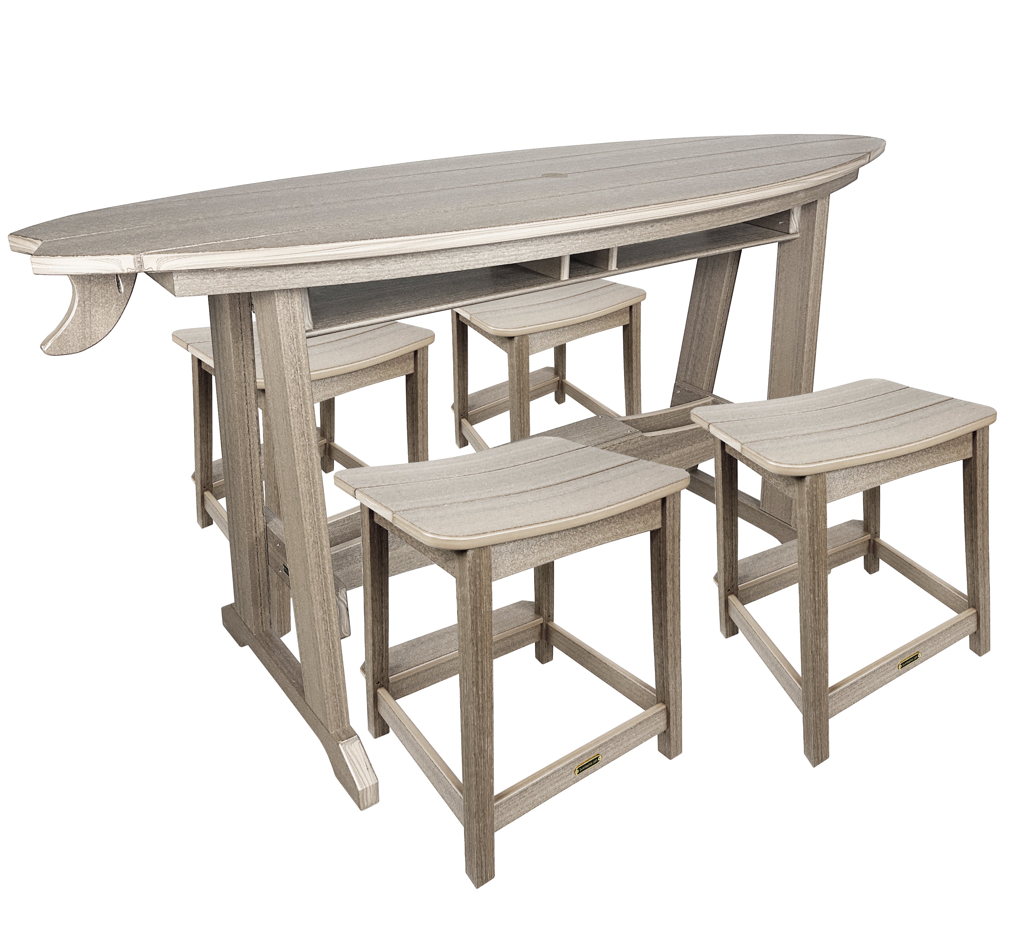 5-Piece Surf's Up Stool Set