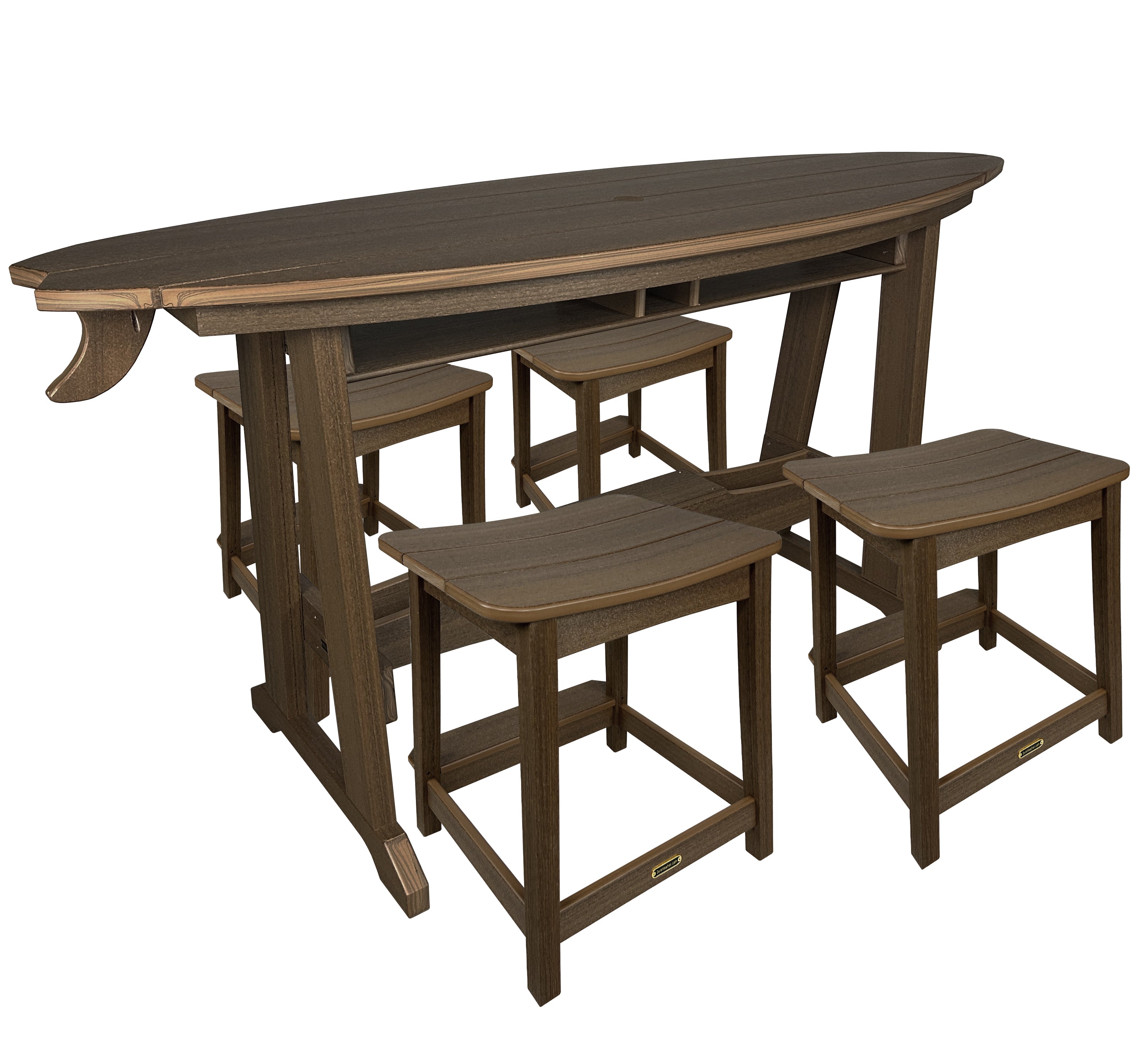 5-Piece Surf's Up Stool Set
