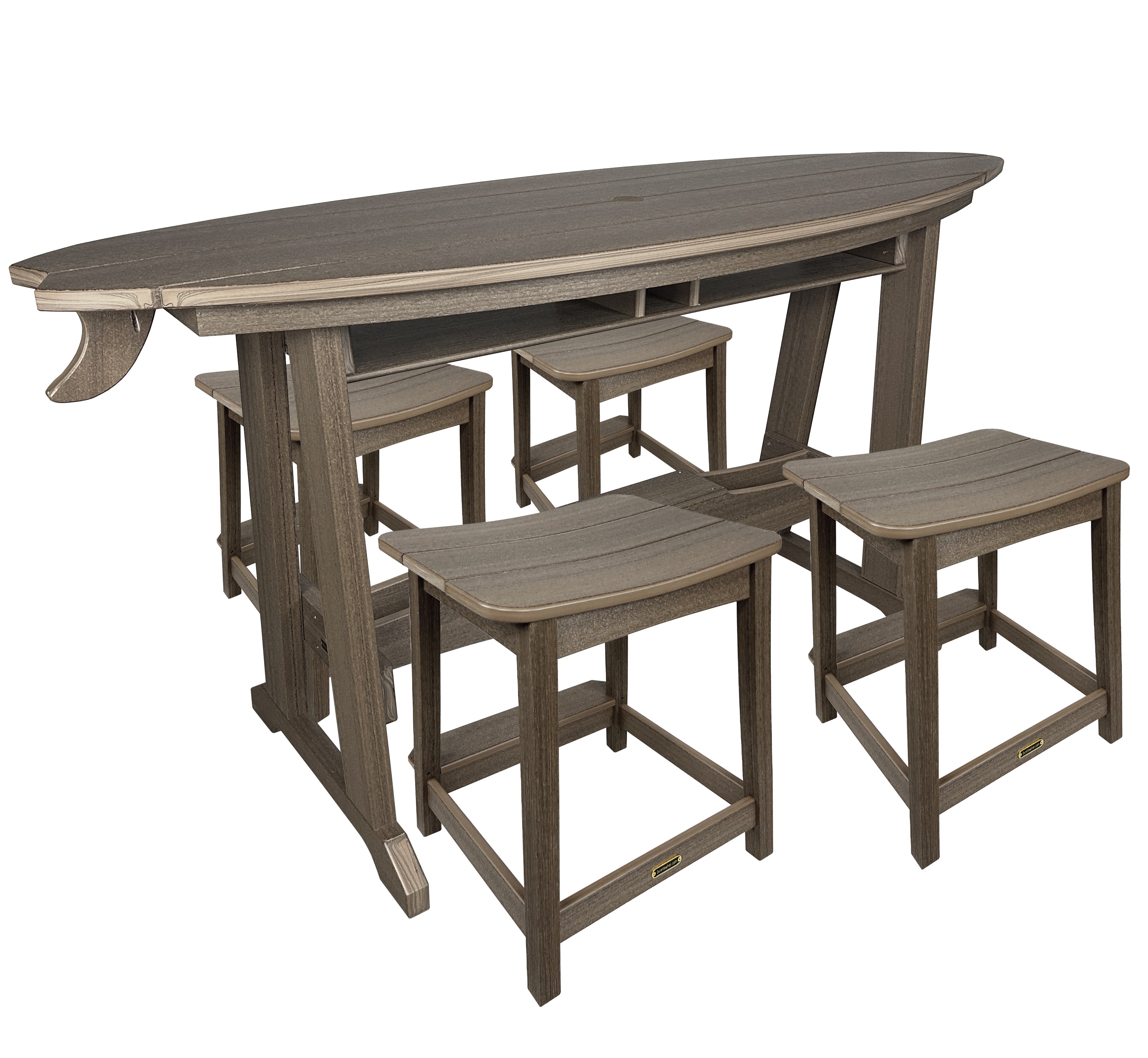 5-Piece Surf's Up Stool Set