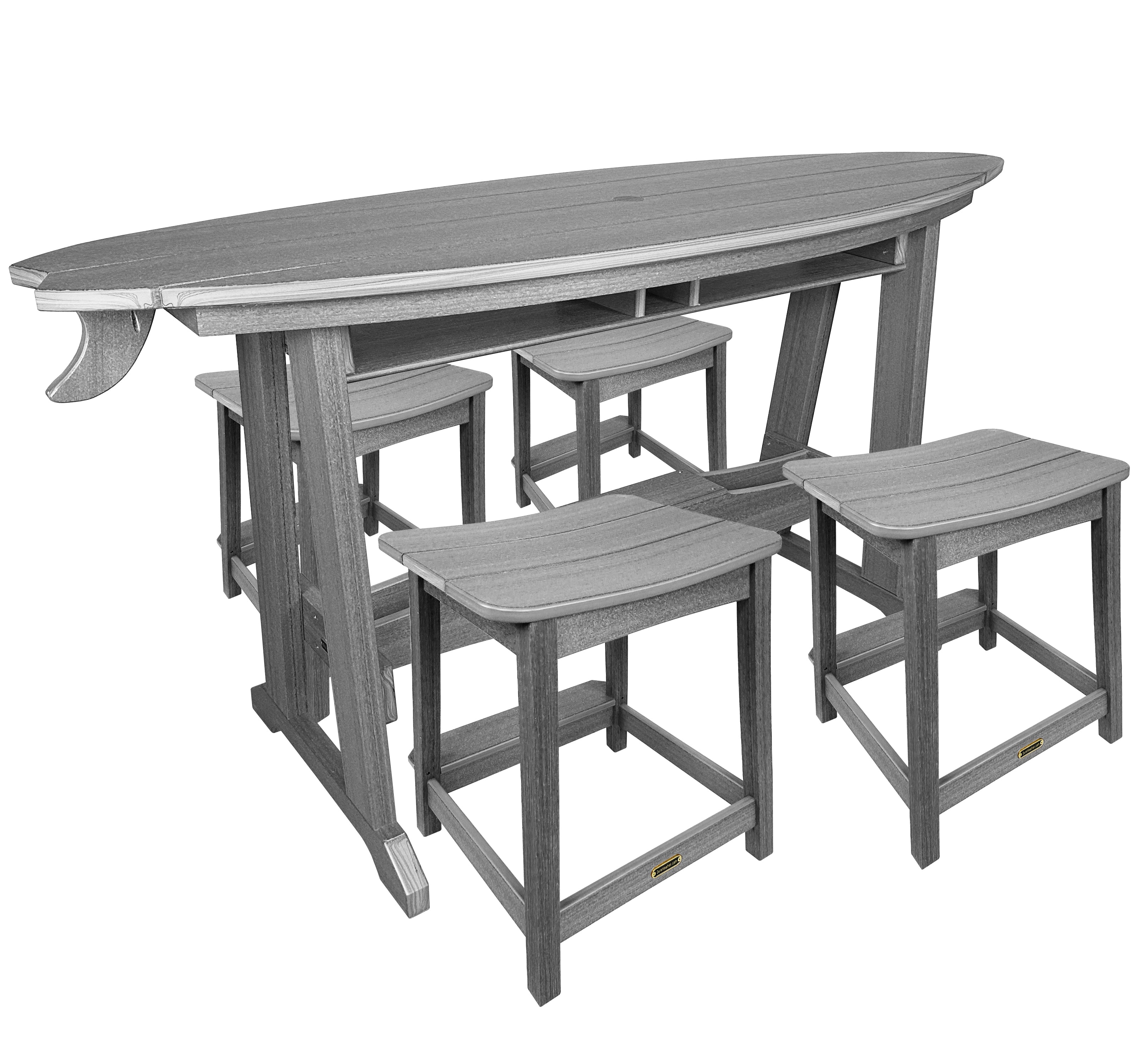 5-Piece Surf's Up Stool Set - New