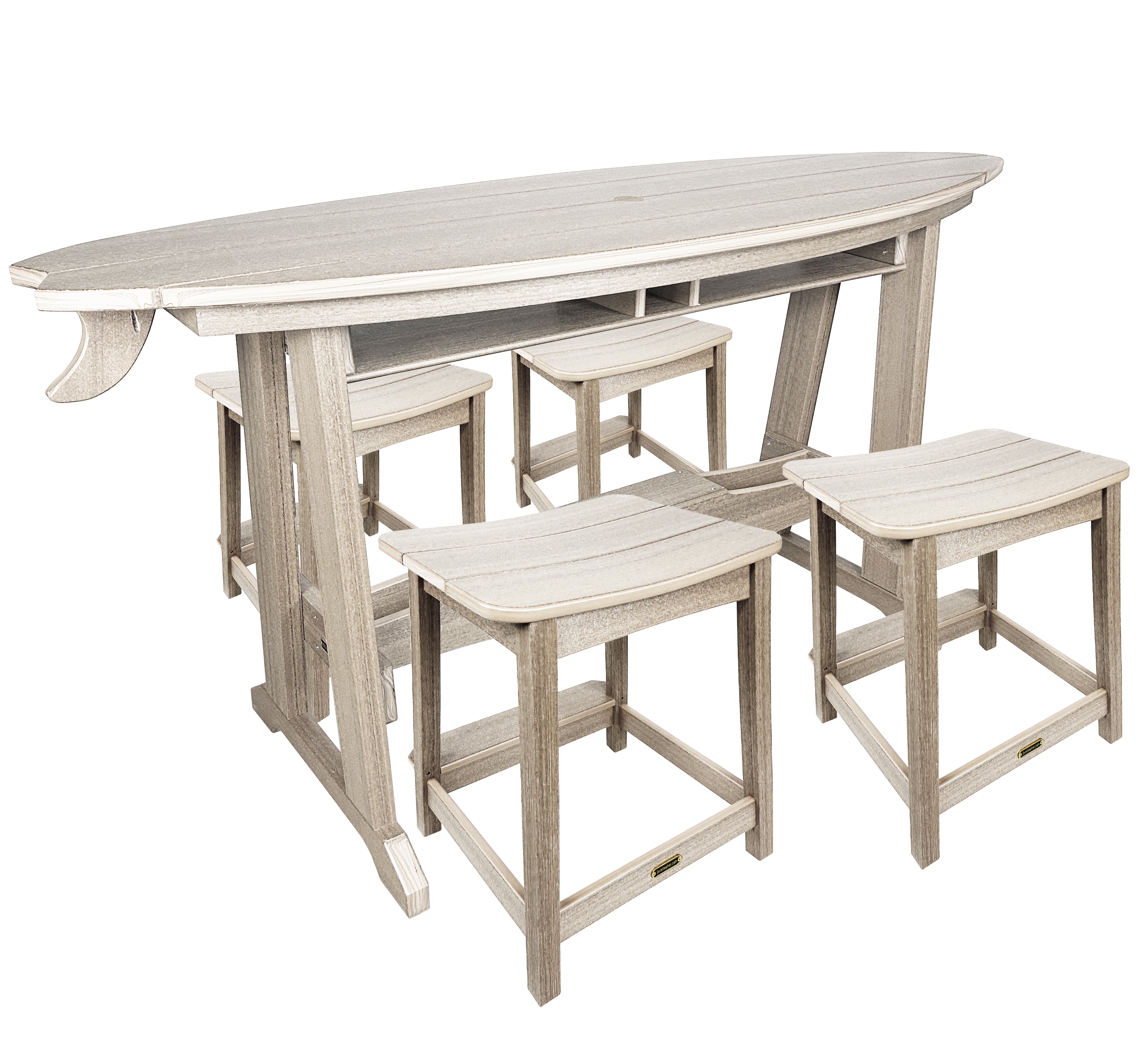 5-Piece Surf's Up Stool Set - New