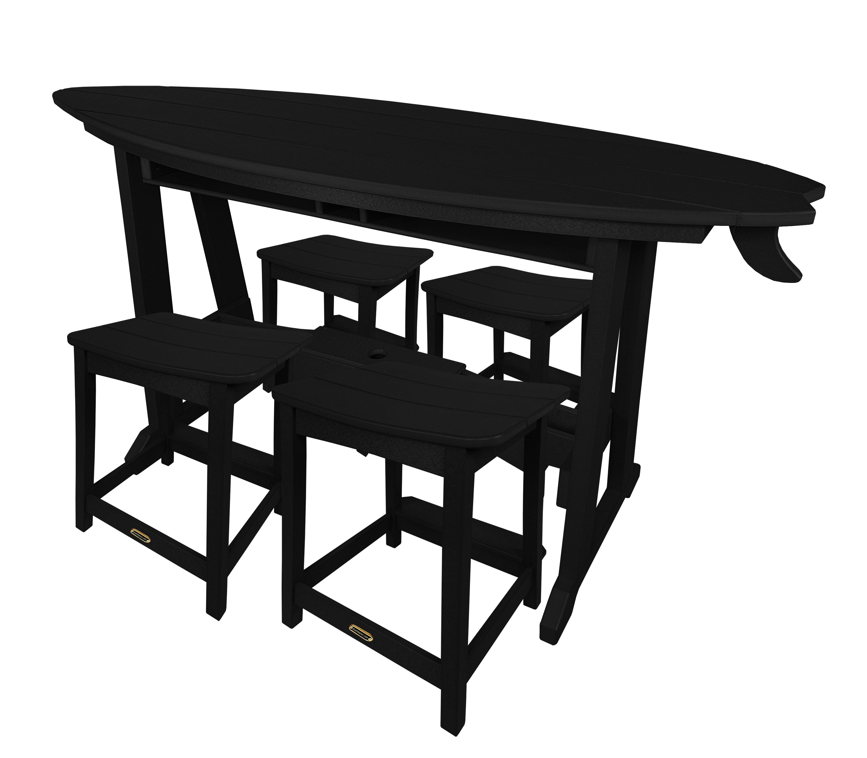 5-Piece Surf's Up Stool Set