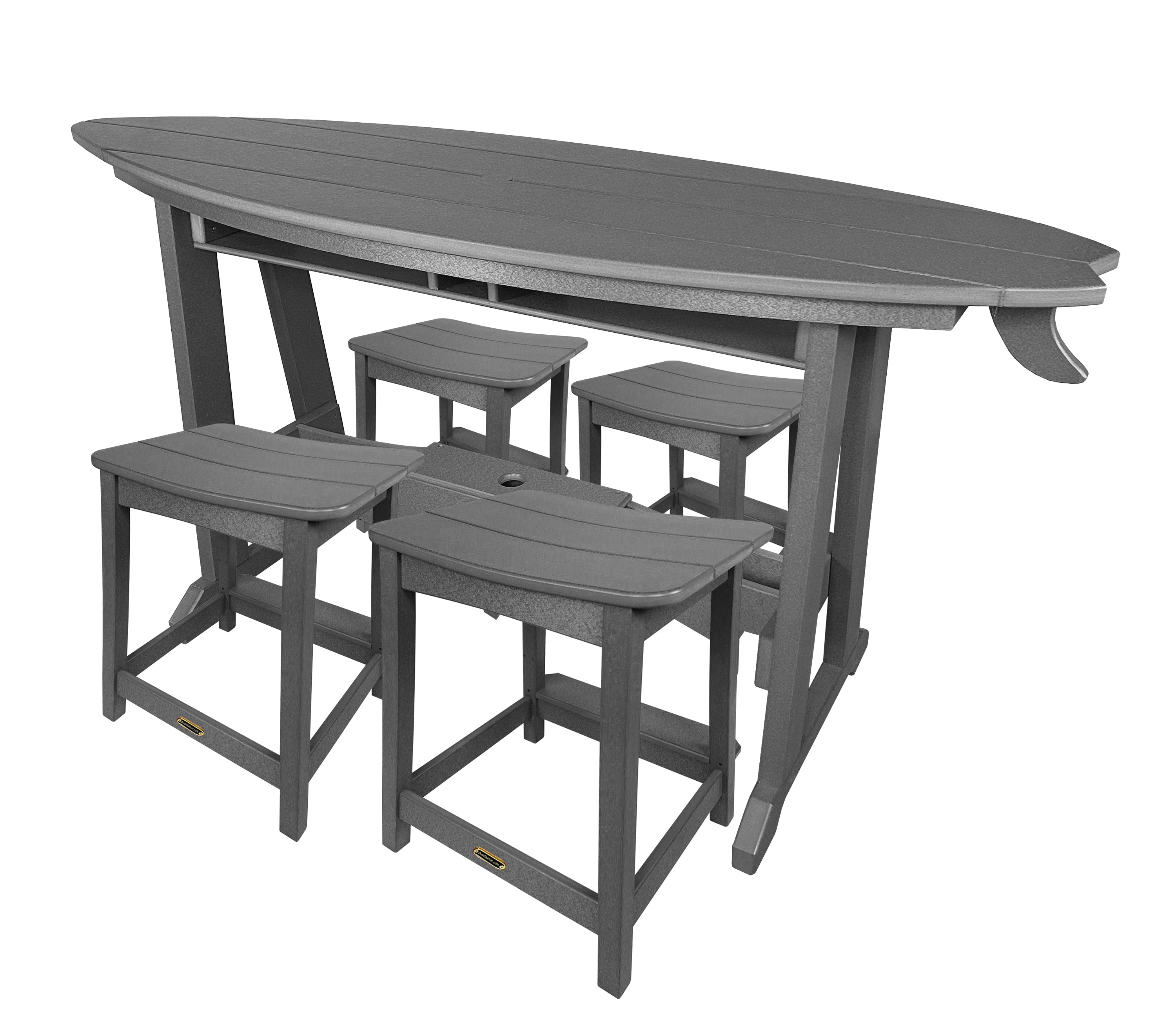 5-Piece Surf's Up Stool Set - New