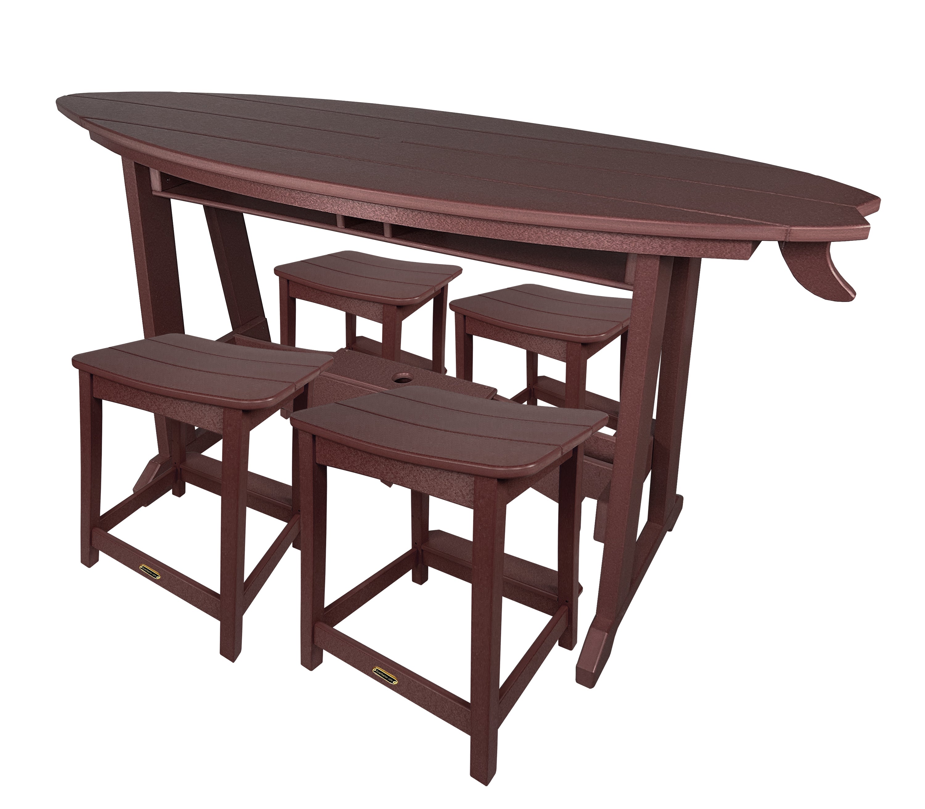 5-Piece Surf's Up Stool Set - New