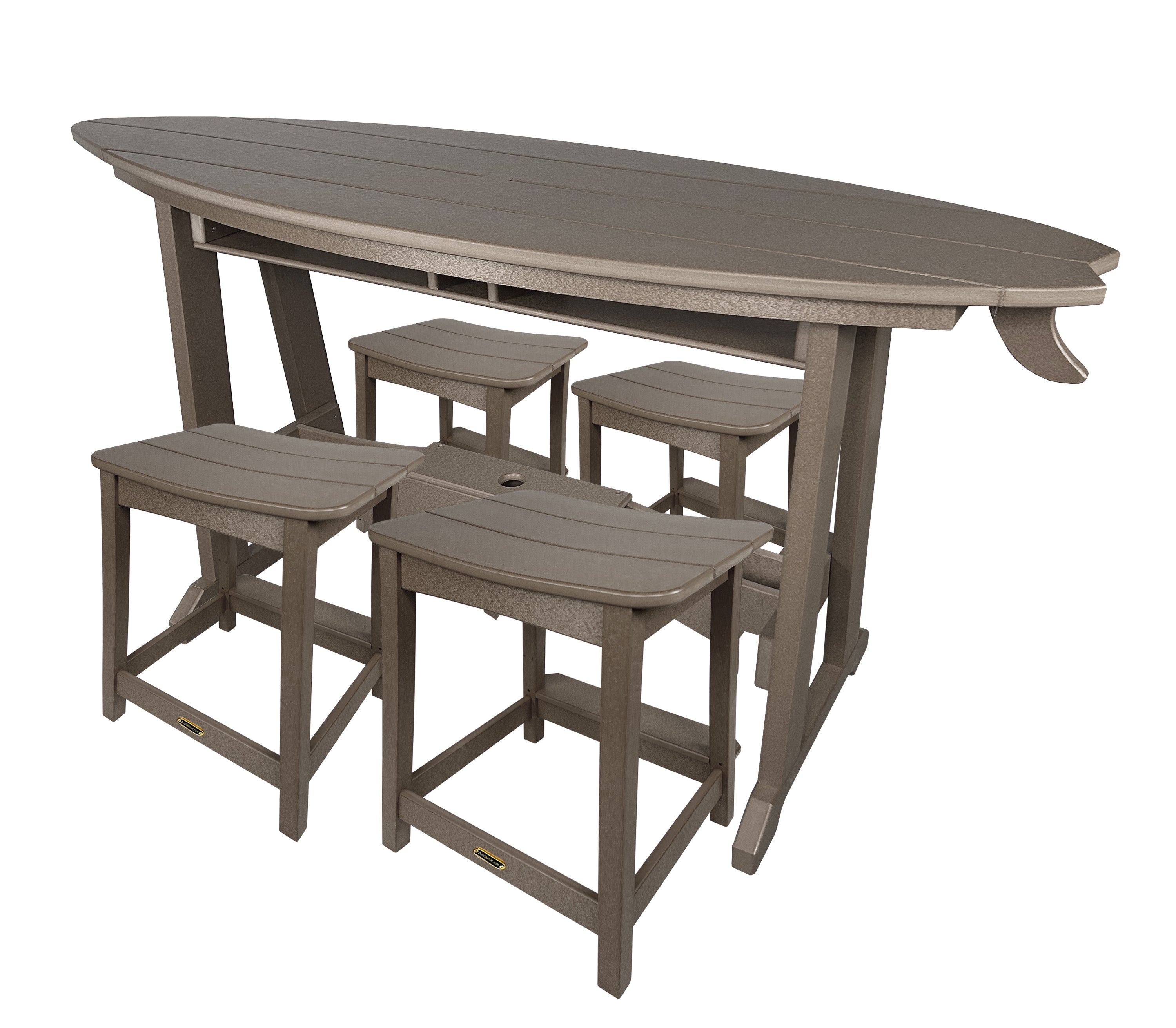 5-Piece Surf's Up Stool Set - New