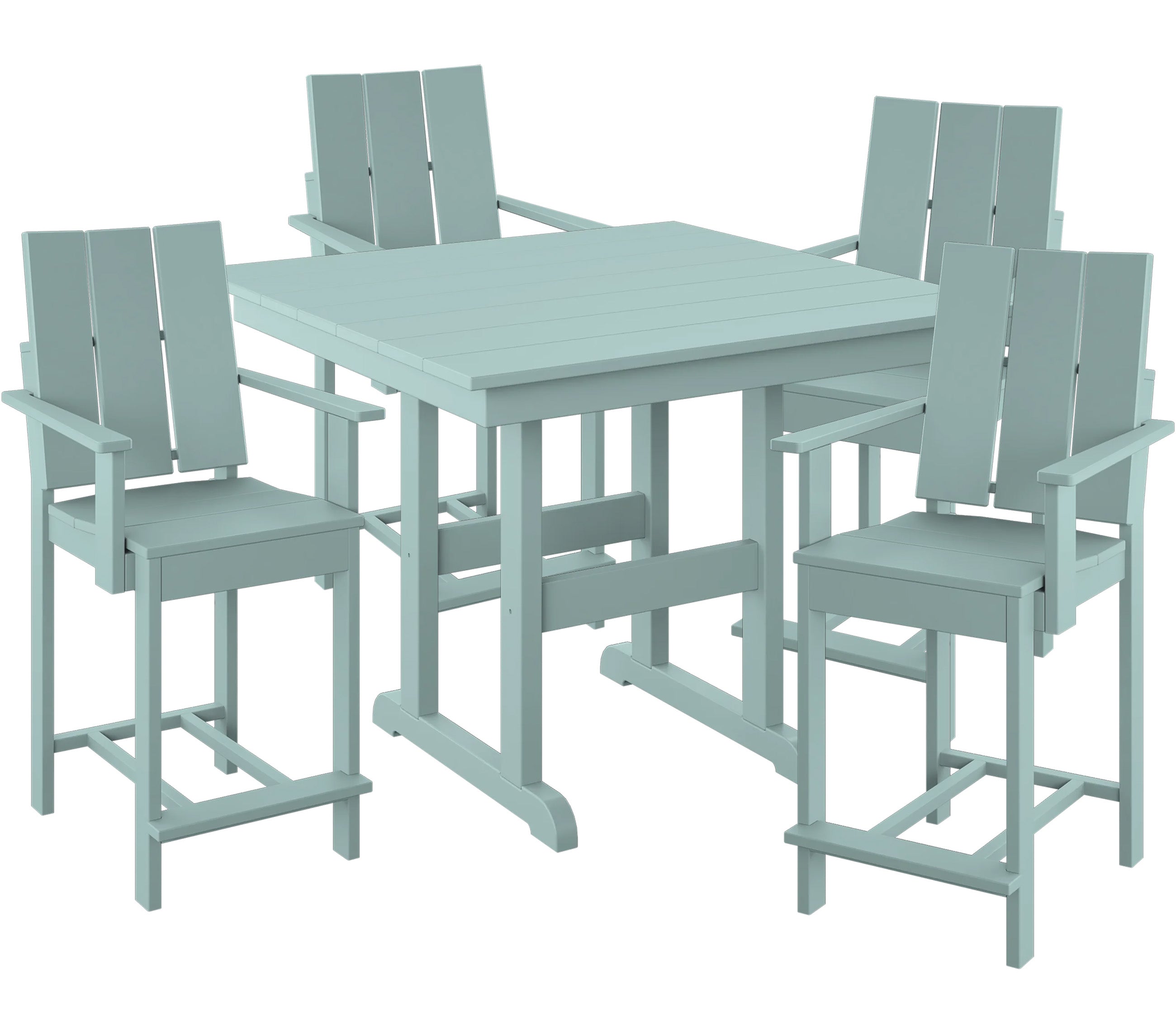 5-Piece Modern Adirondack Counter Set