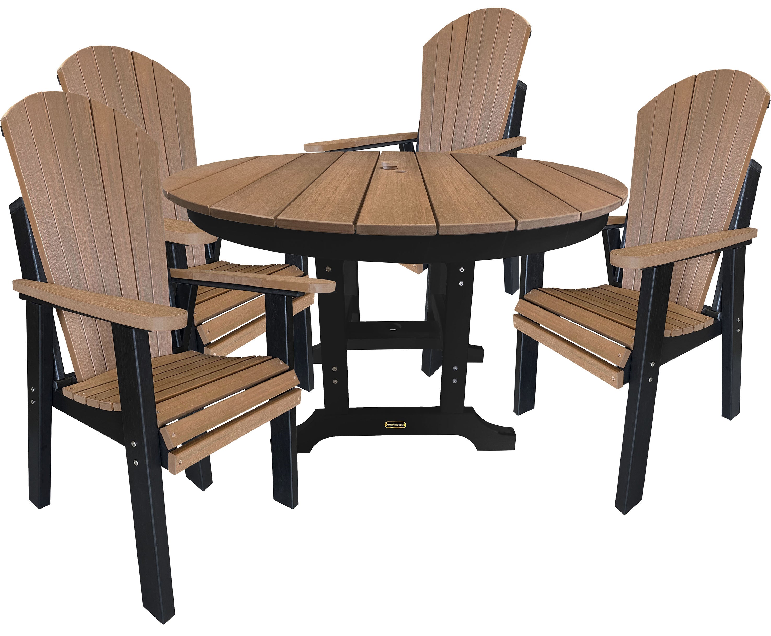 5-Piece Traditional Adirondack Dining Table Set