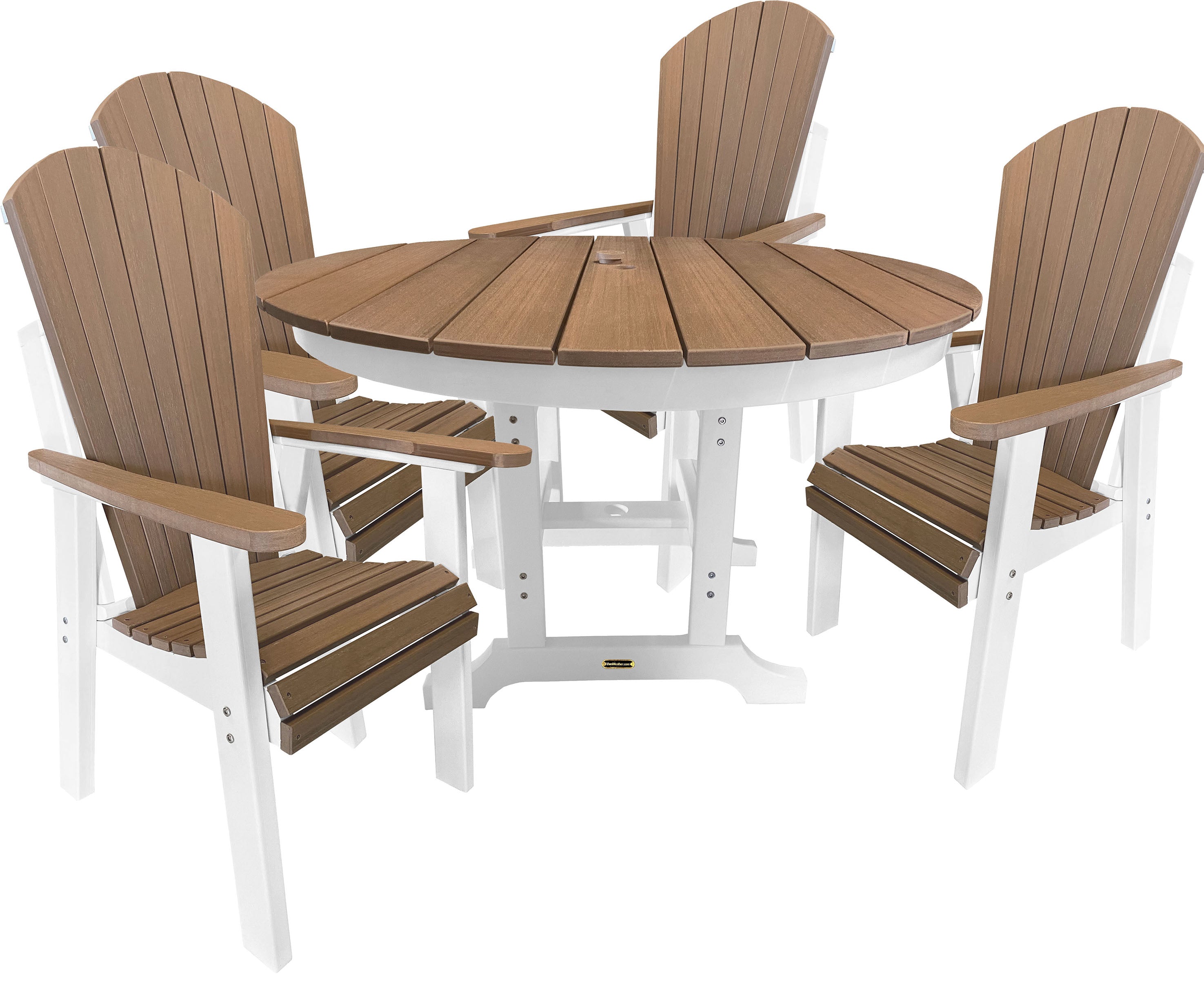 5-Piece Traditional Adirondack Dining Table Set