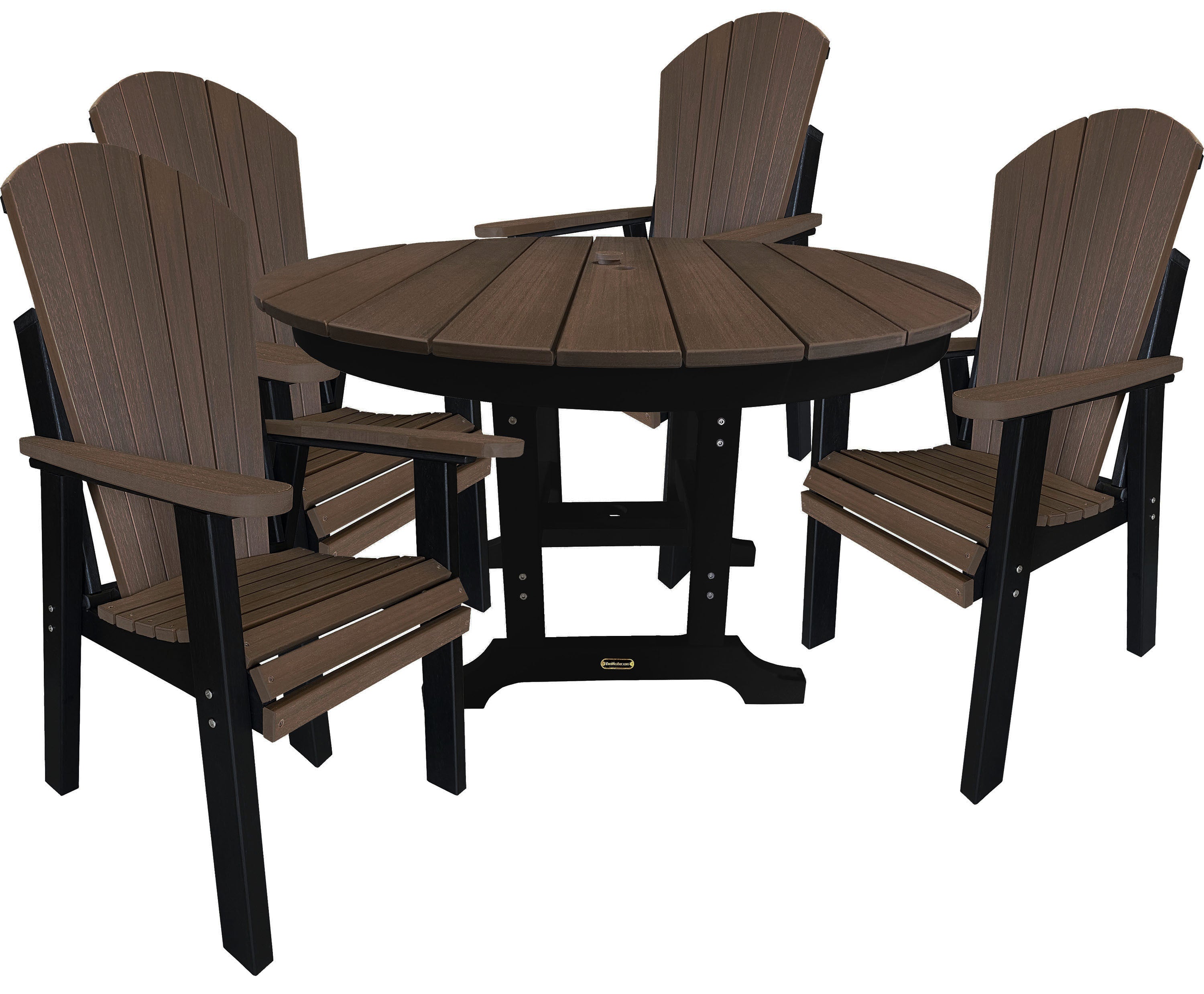 5-Piece Traditional Adirondack Dining Table Set