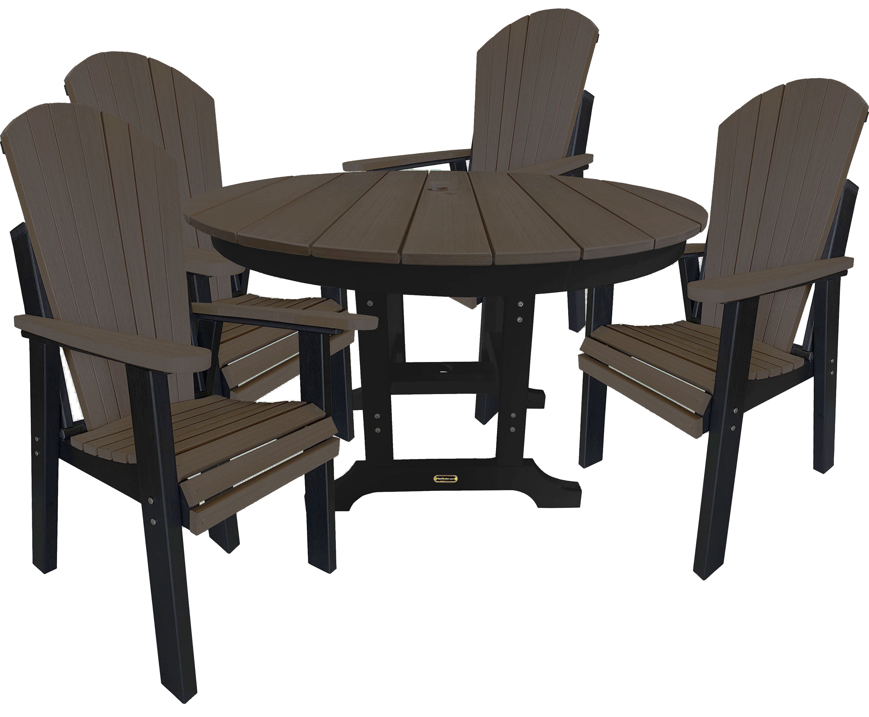 5-Piece Traditional Adirondack Dining Table Set