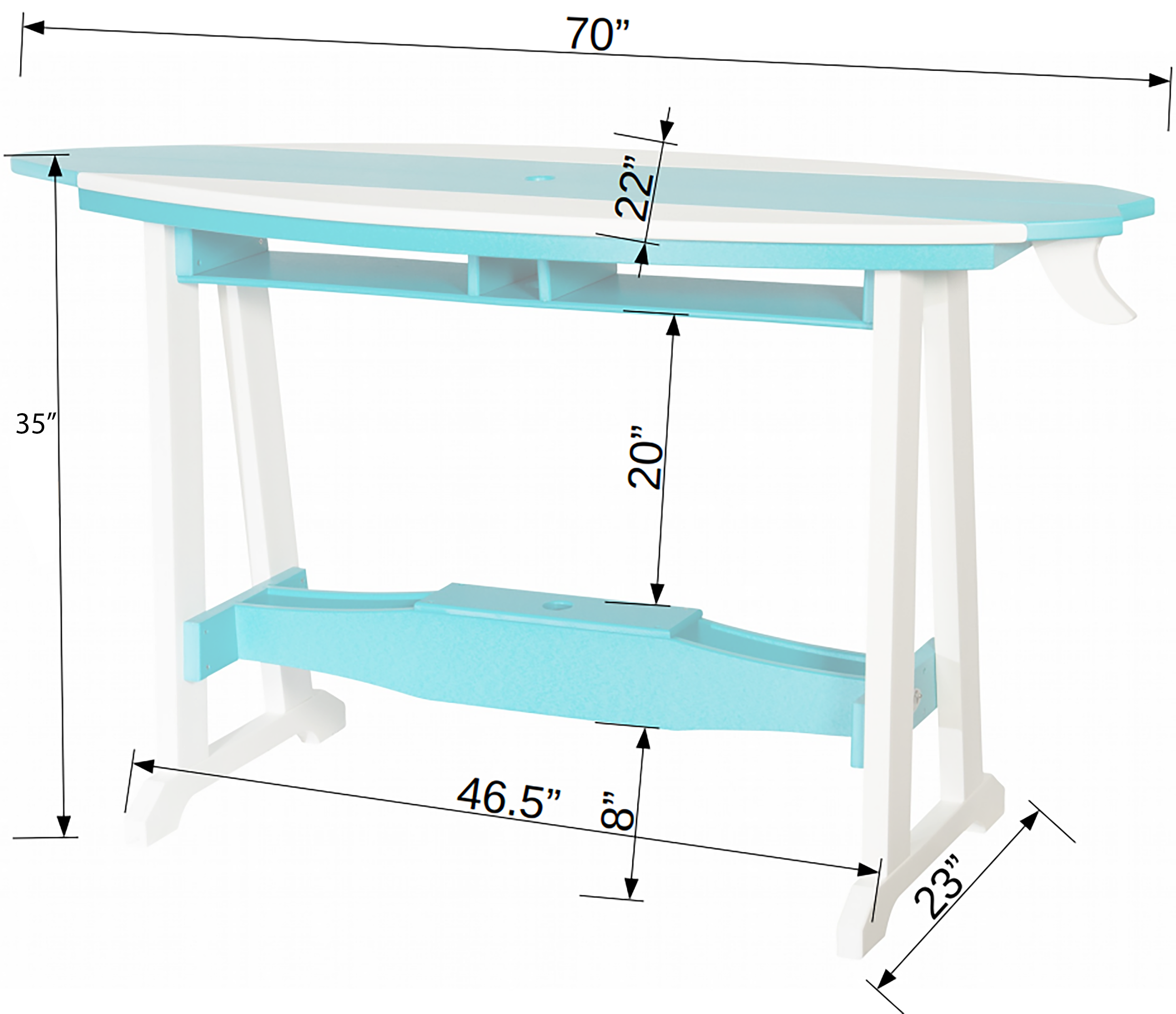 5-Piece Surf's Up Counter Set - New