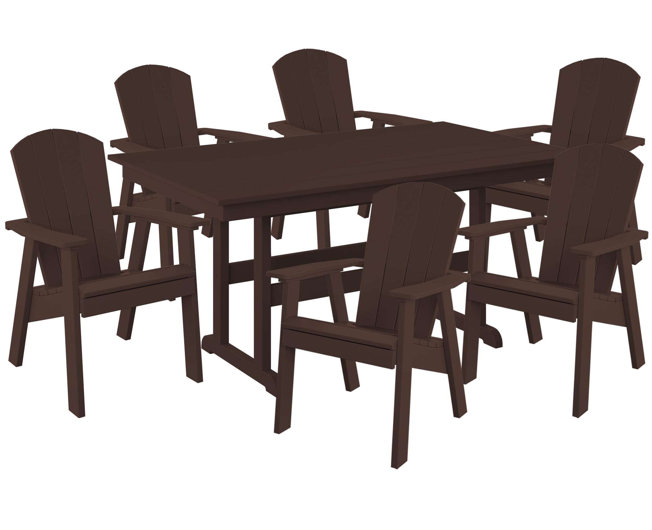 7-Piece Maybeck Adirondack Dining Set