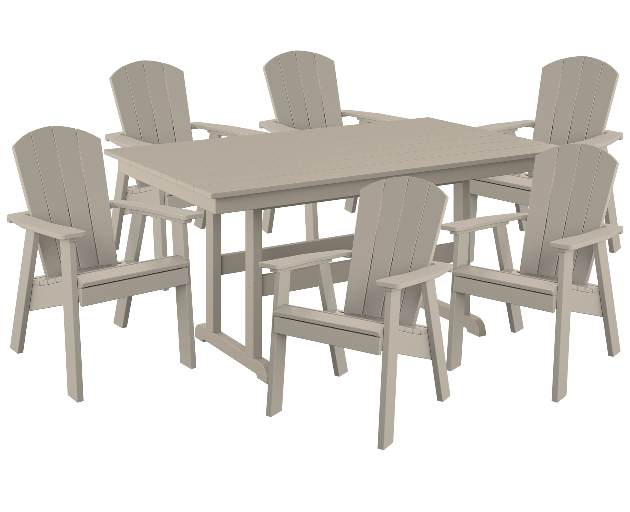 7-Piece Maybeck Adirondack Dining Set