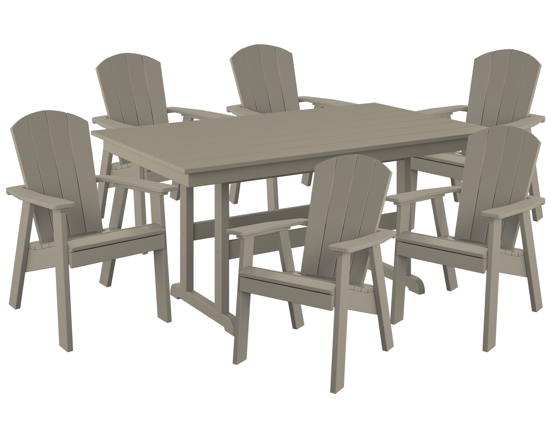 7-Piece Maybeck Adirondack Dining Set
