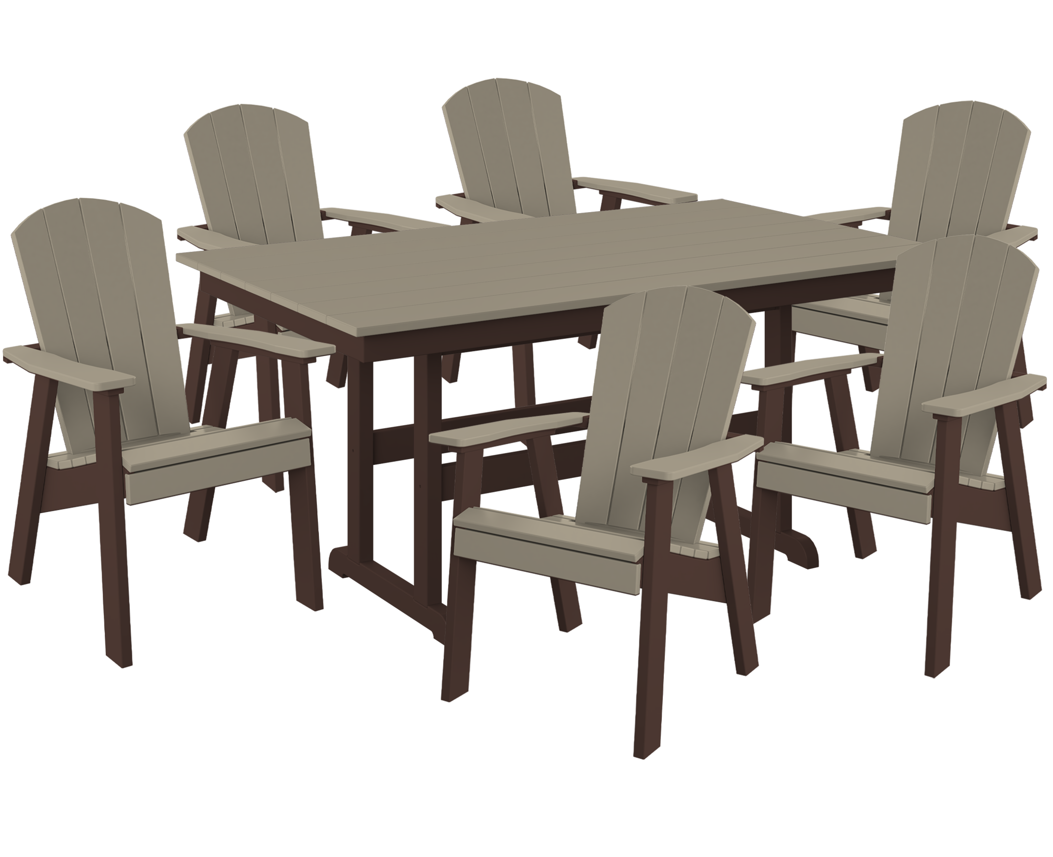 7-Piece Maybeck Adirondack Dining Set