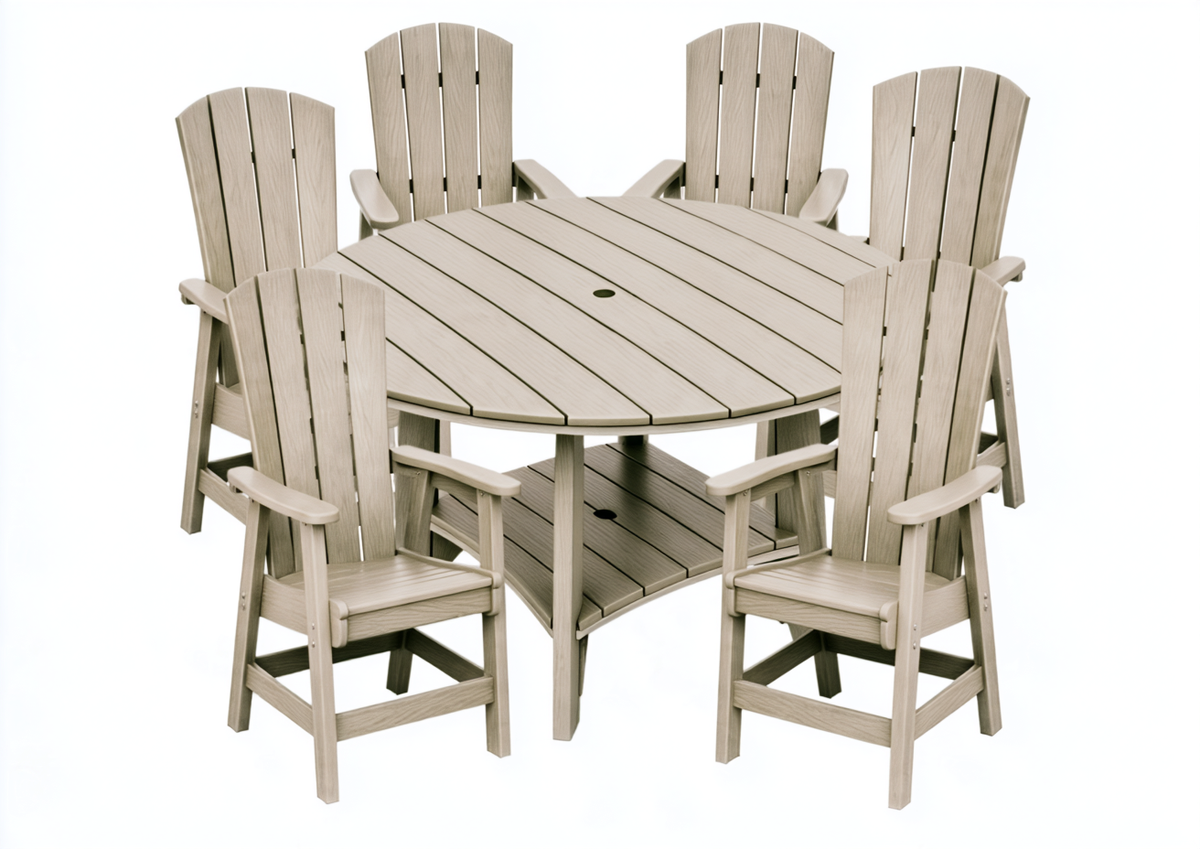 7-Piece Haven 60" Round Dining Set