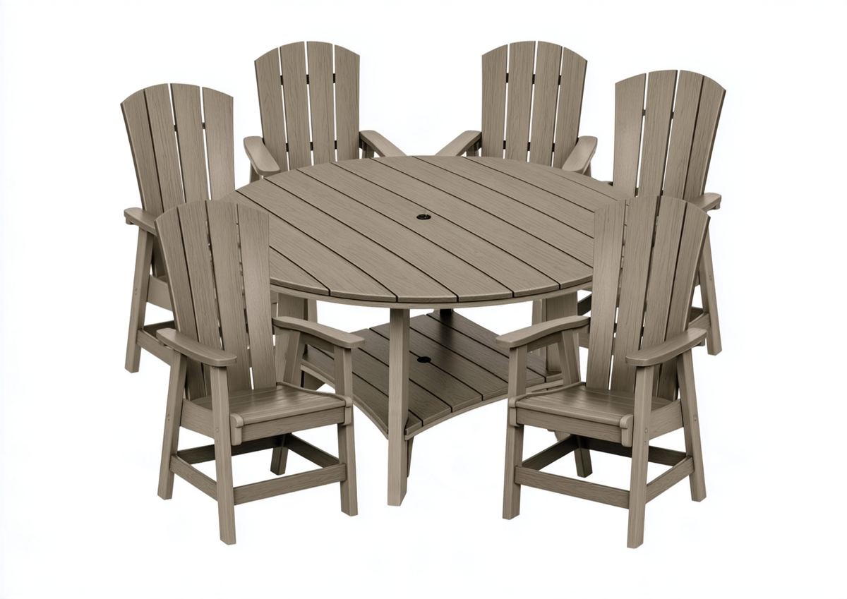 7-Piece Haven 60" Round Dining Set