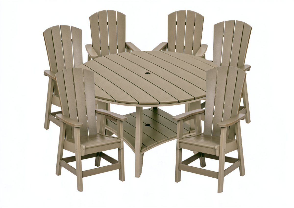 7-Piece Haven 60" Round Dining Set