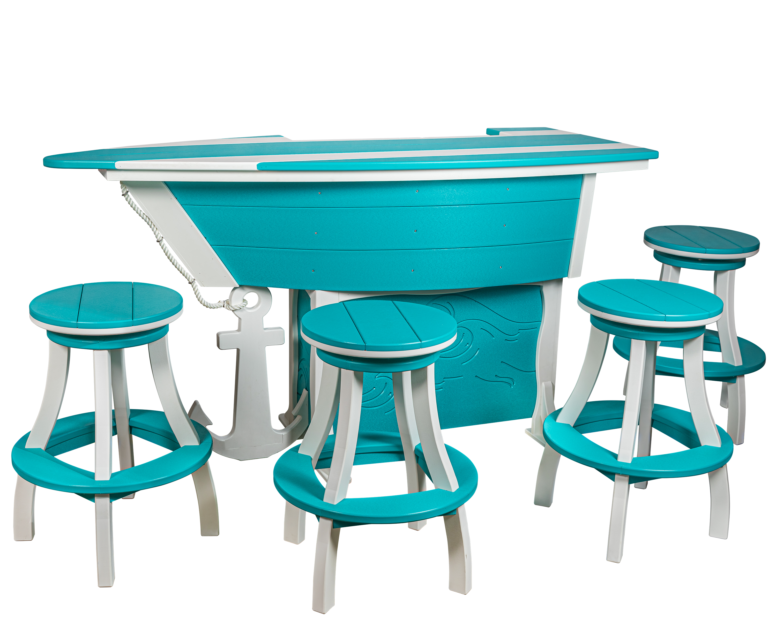 DuraWeather Poly® 5-Piece 6'ft Nautical Bar