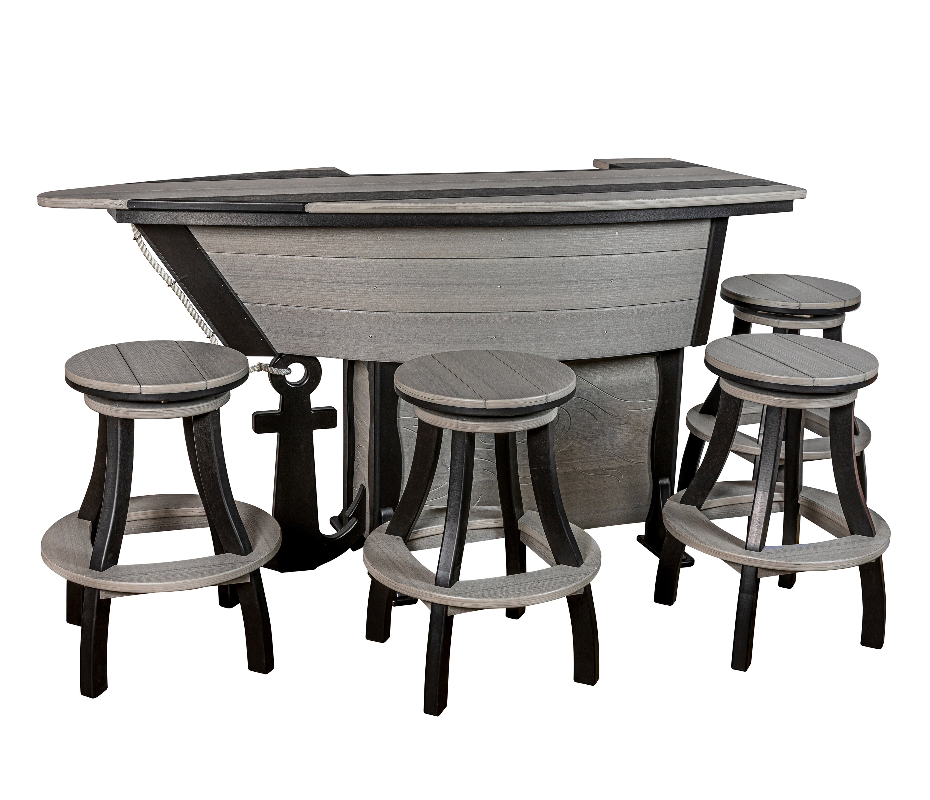 DuraWeather Poly® 5-Piece 6'ft Nautical Bar
