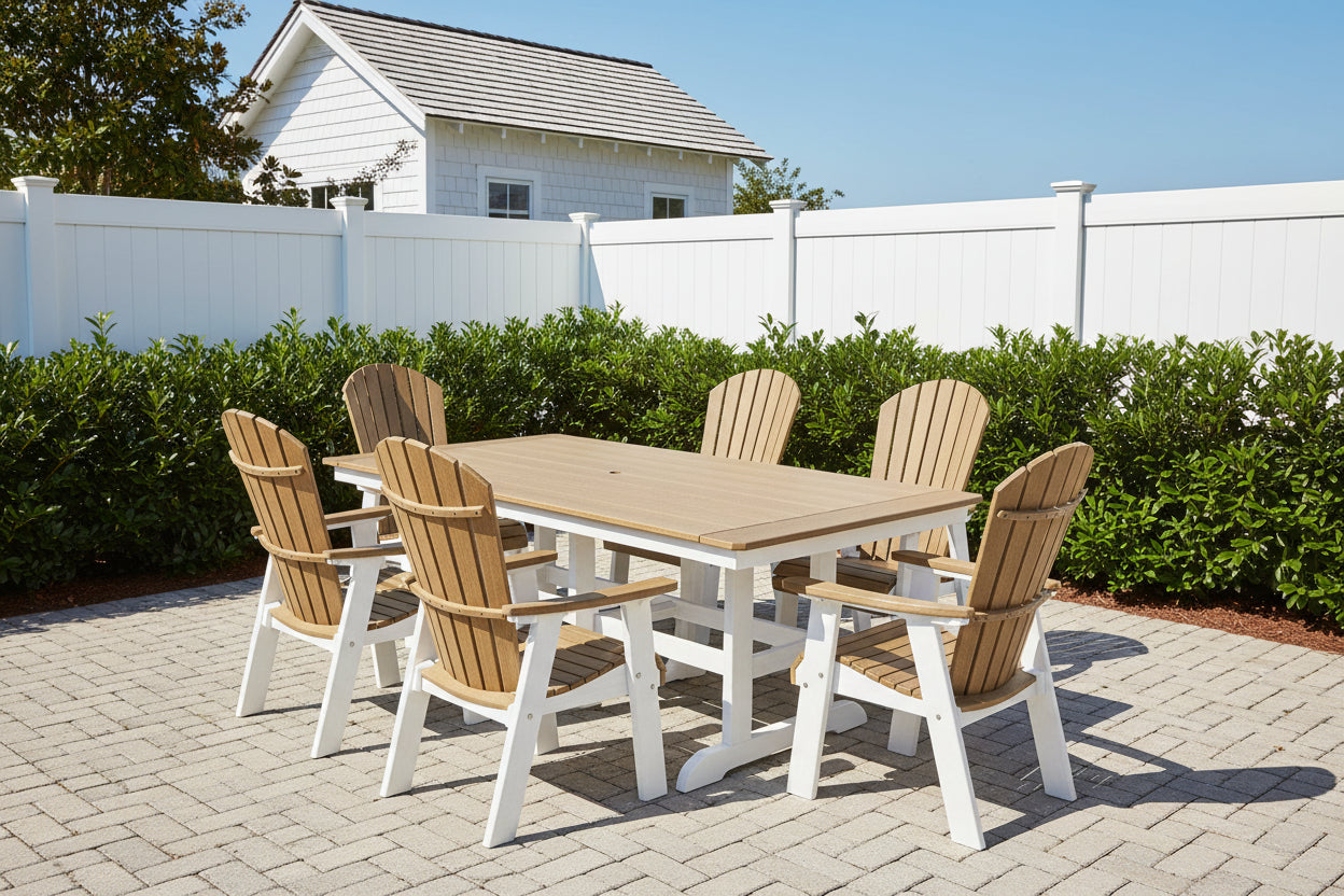7-Piece Oceanview Adirondack Dining Set - Fully Assembled