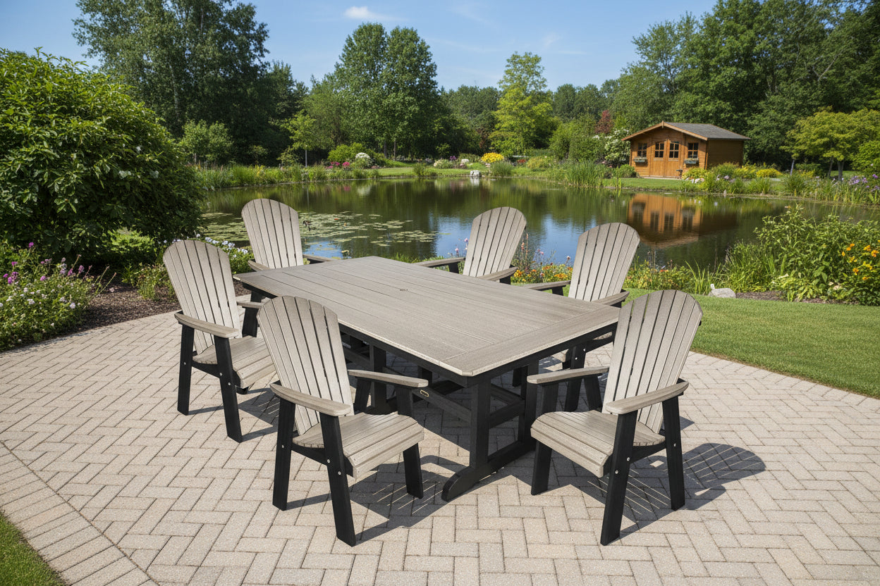 7-Piece Oceanview Adirondack Dining Set - Fully Assembled