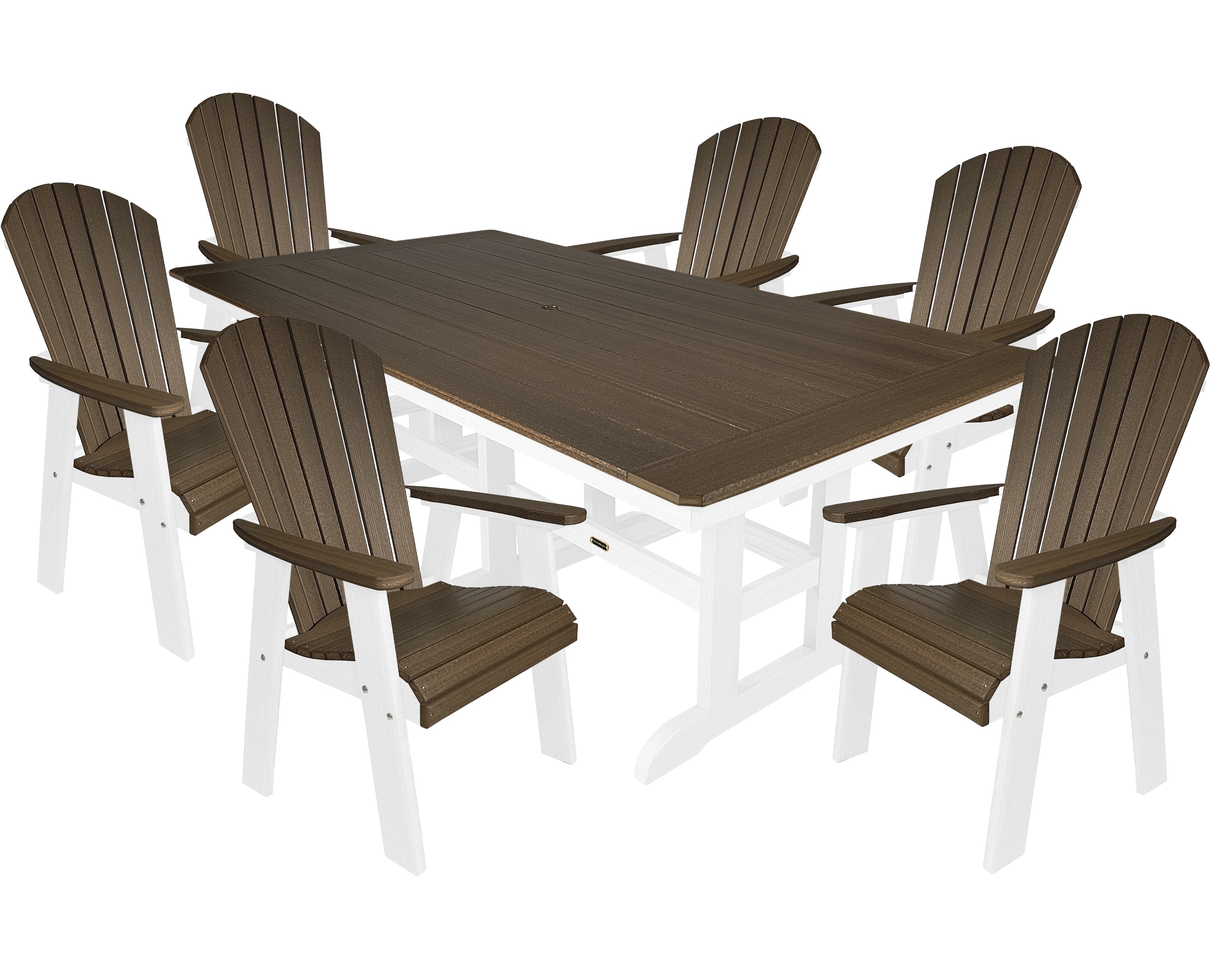 7-Piece Oceanview Adirondack Dining Set - Fully Assembled