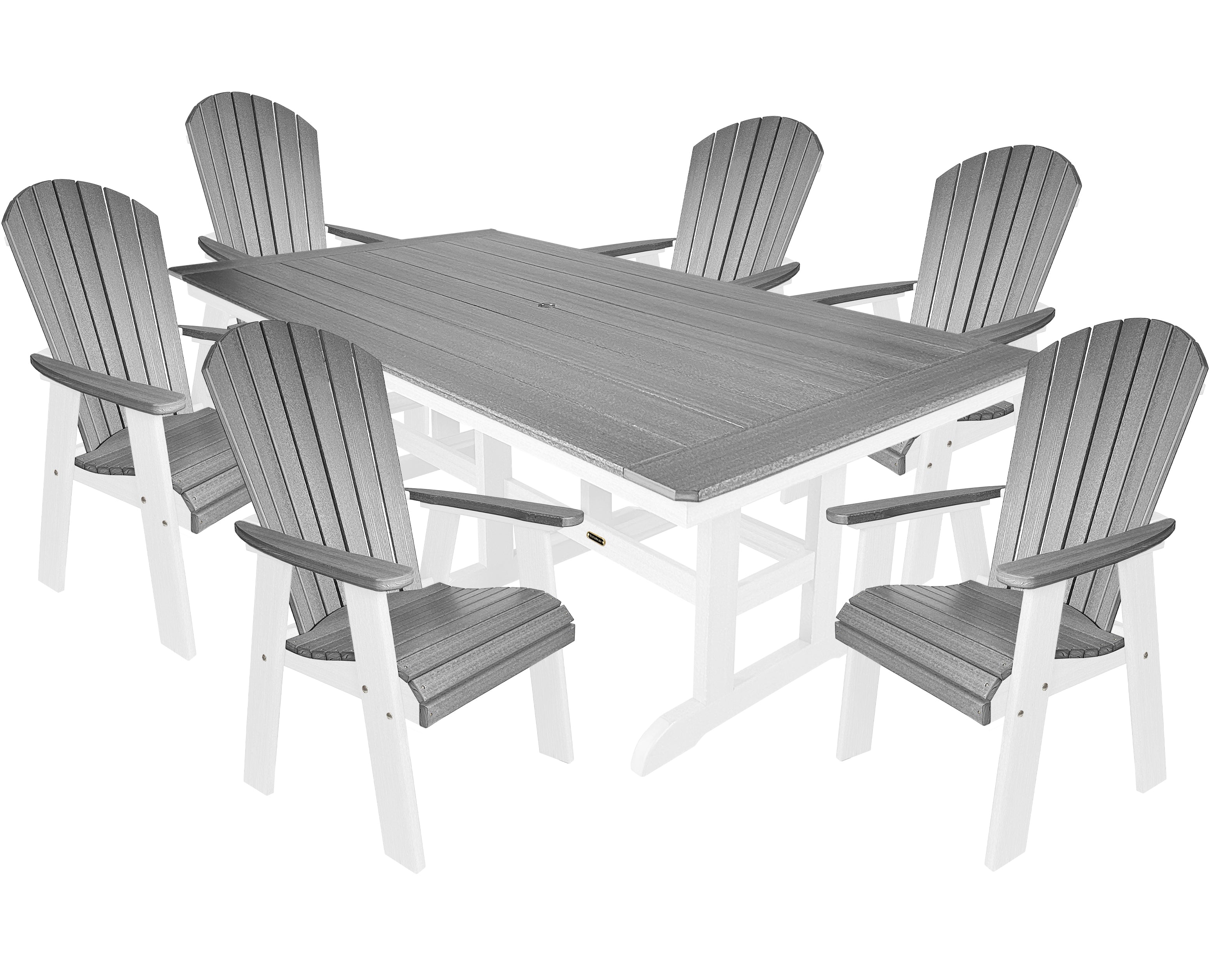 7-Piece Oceanview Adirondack Dining Set - Fully Assembled