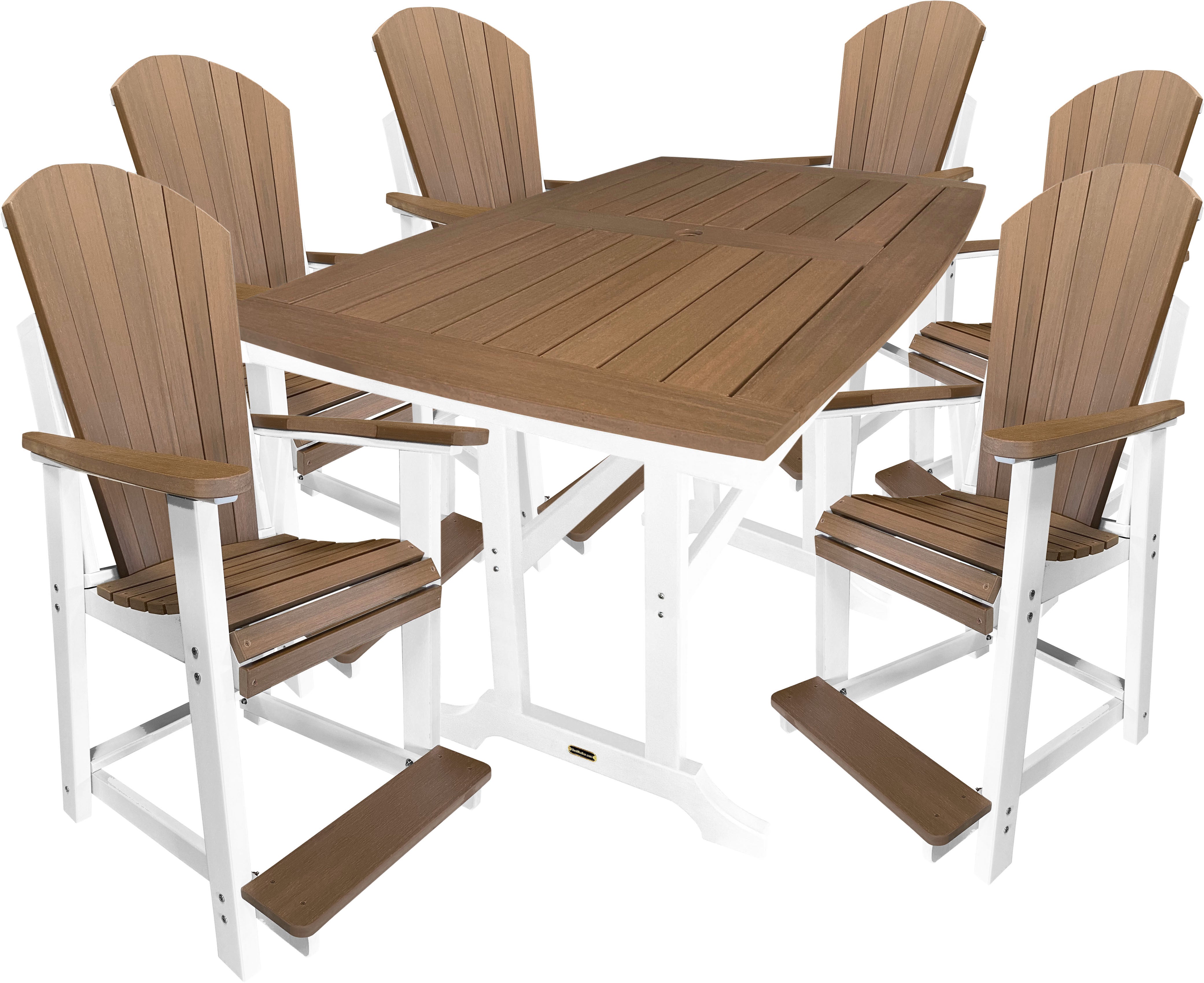 7-Piece Lakeside Adirondack Counter Set