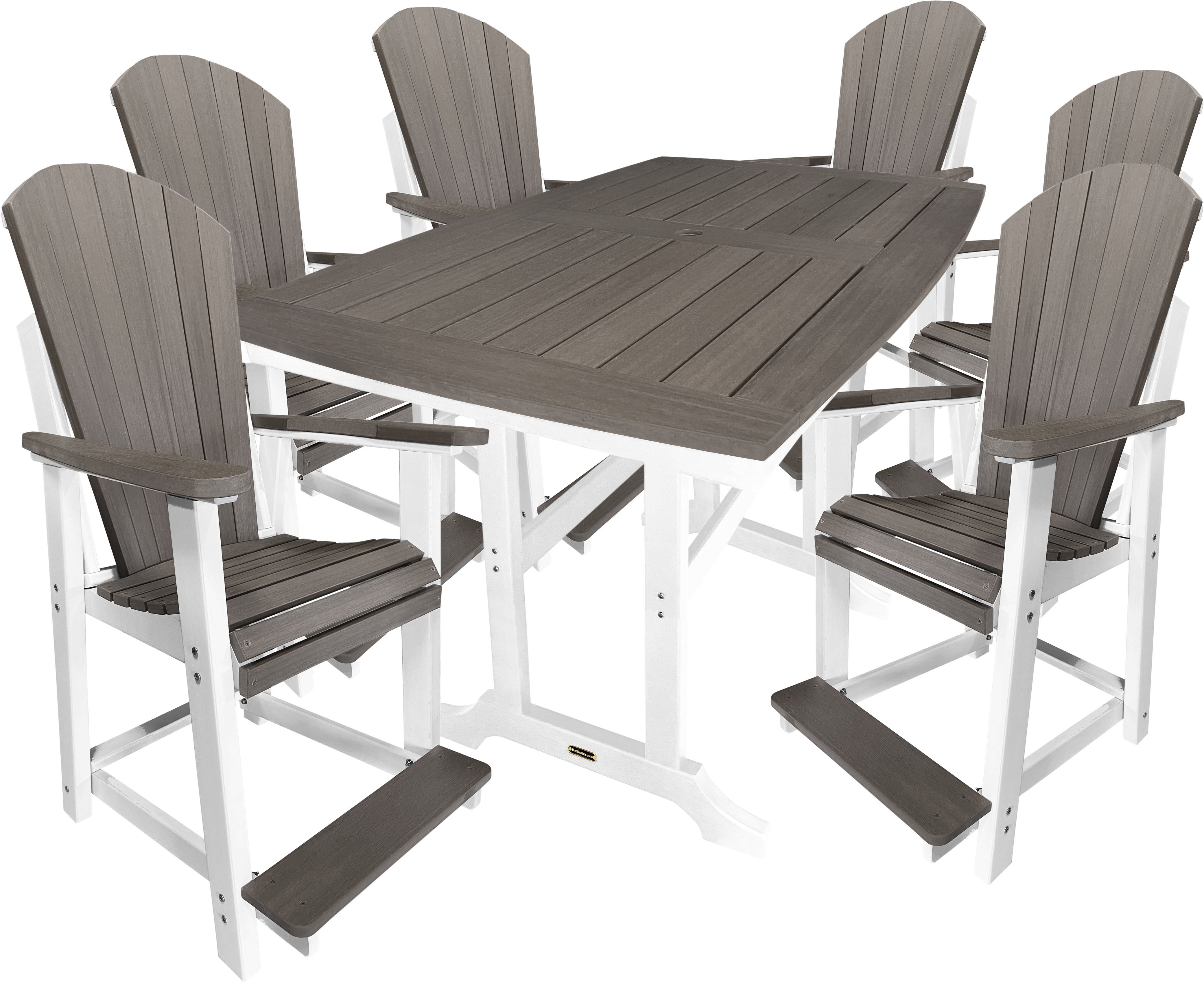 7-Piece Lakeside Adirondack Counter Set