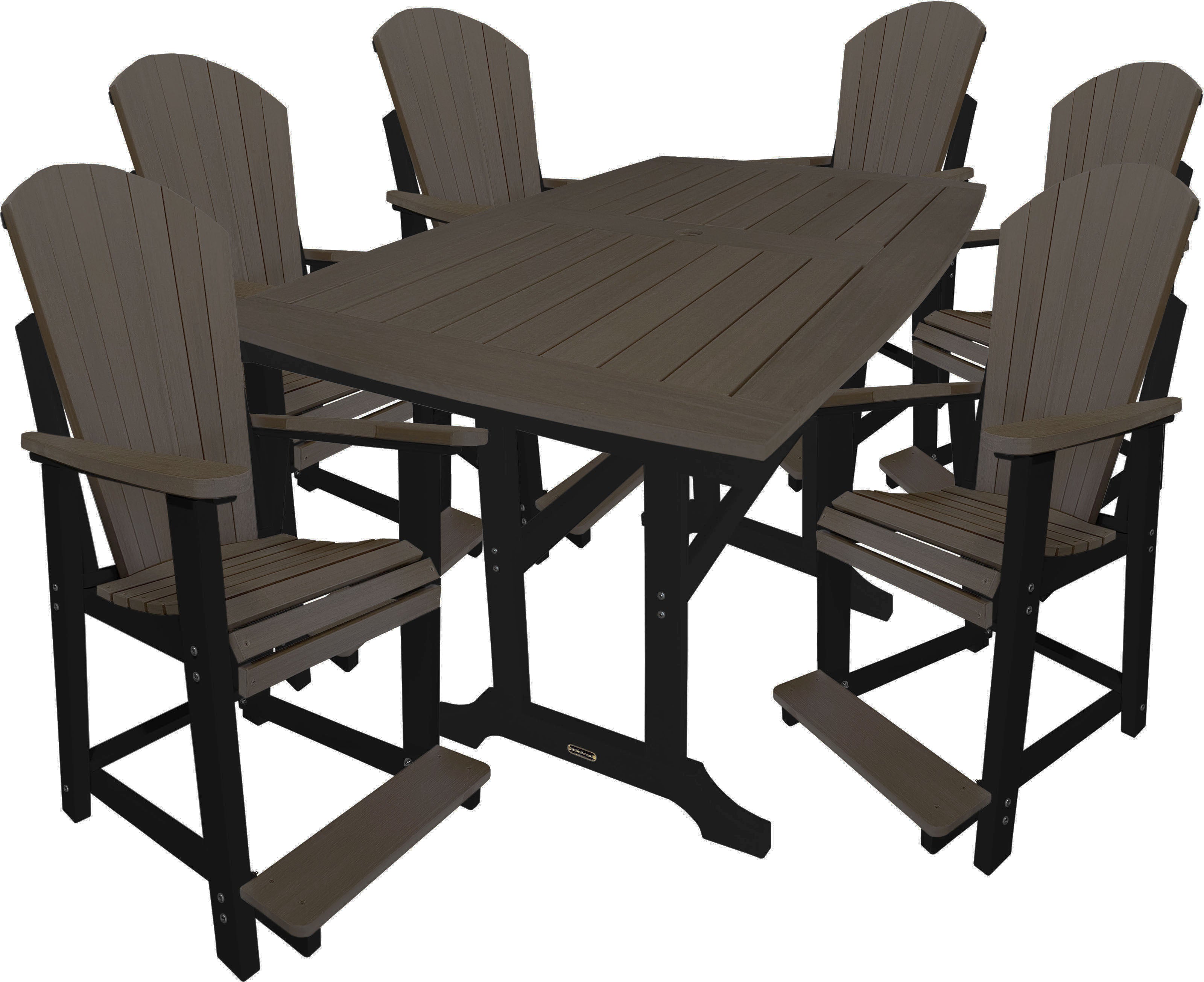 7-Piece Lakeside Adirondack Counter Set