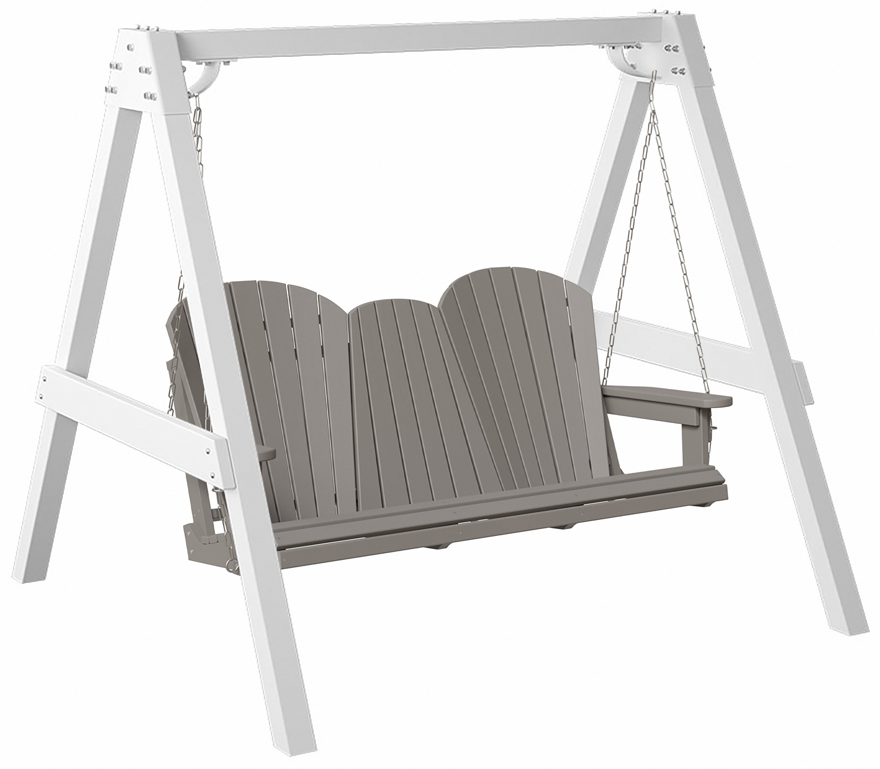 5'ft Porch Swing With Flip Down Tray & Arbor - New