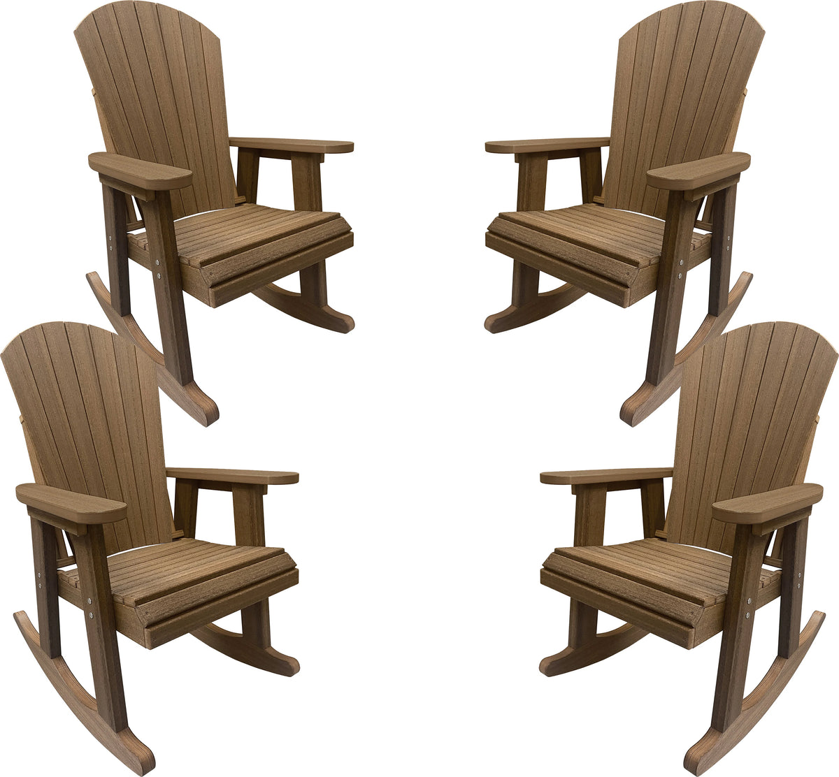 Set of 4 Adirondack Porch Rockers Lakeside Collection