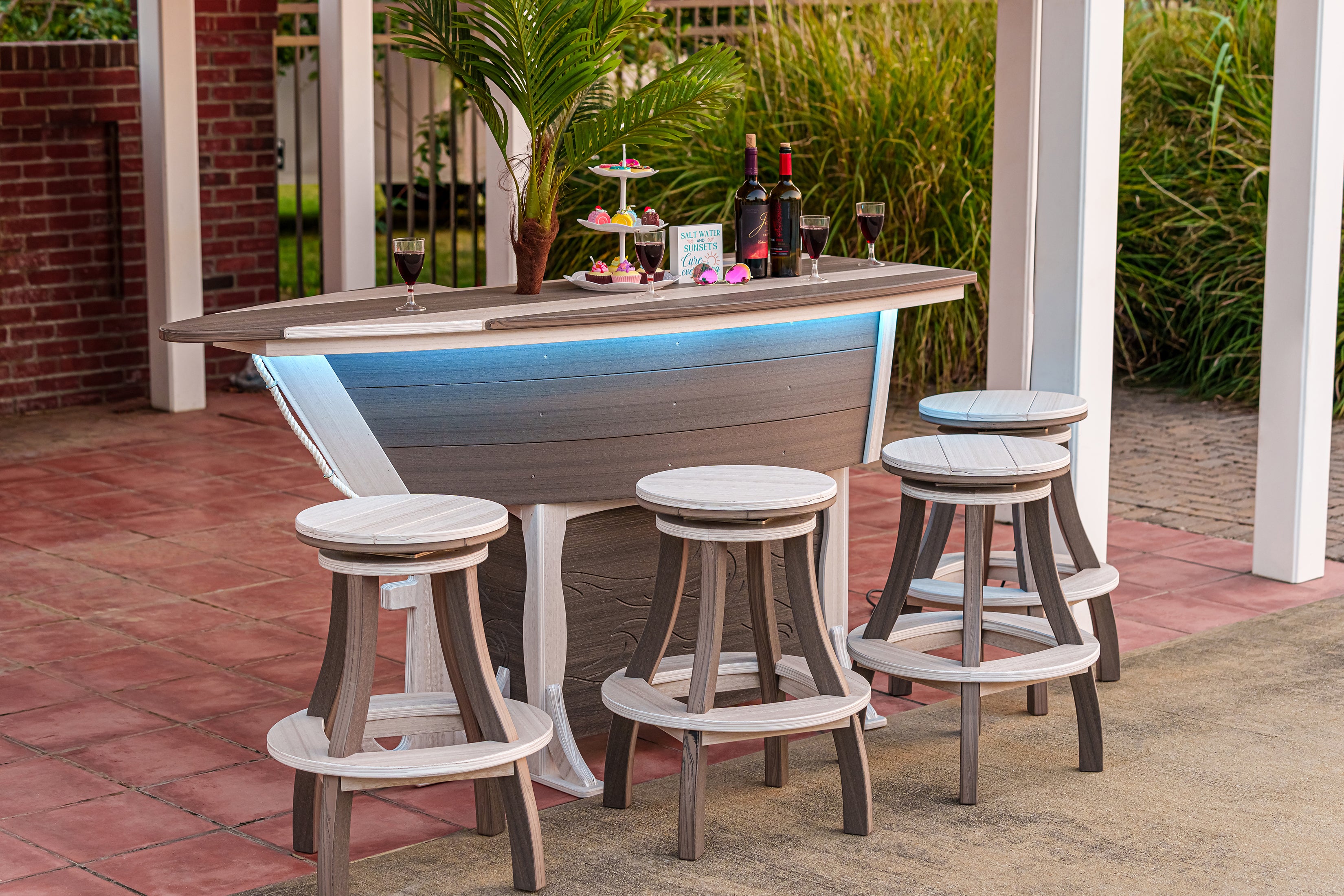 DuraWeather Poly® 5-Piece 6'ft Nautical Bar