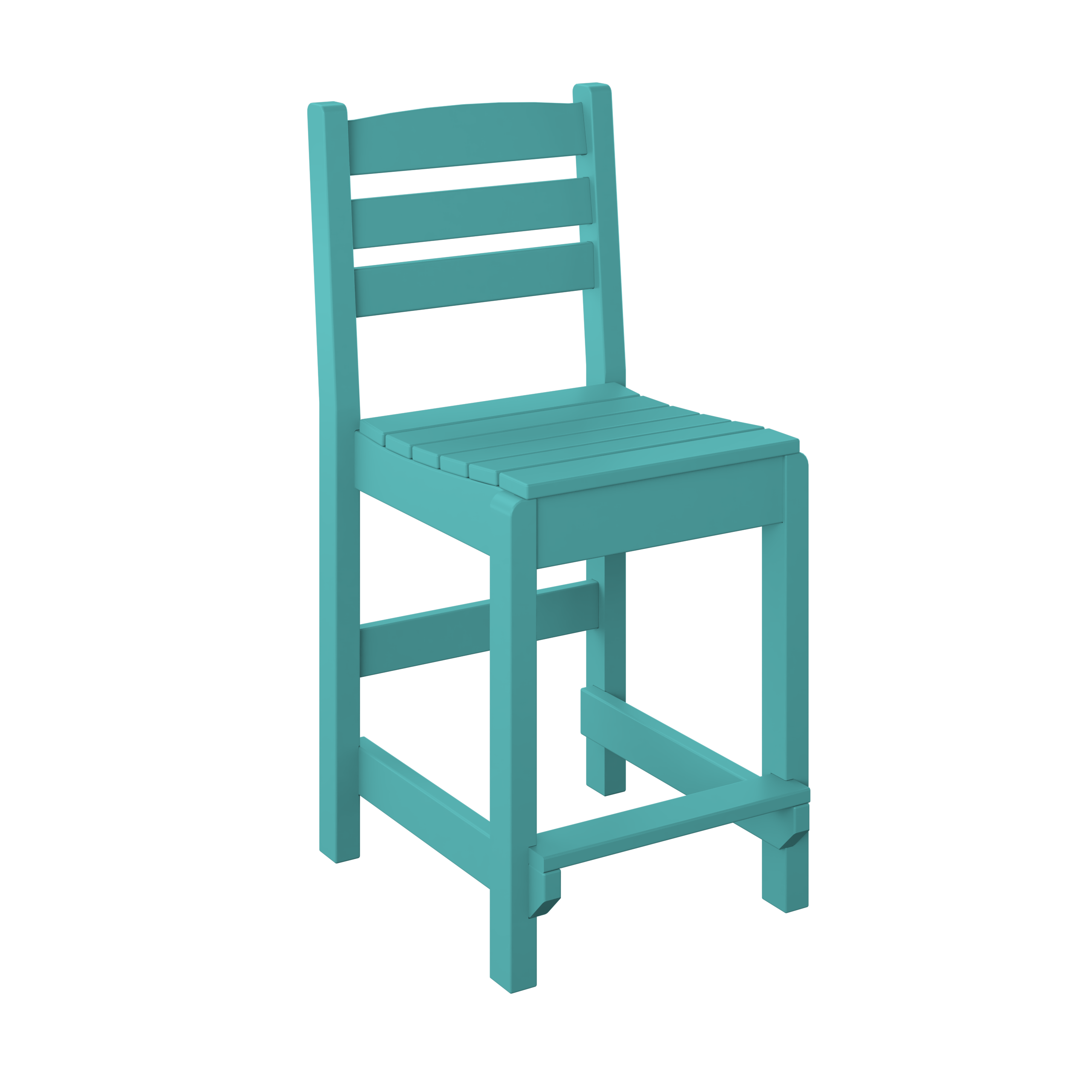 DURAWEATHER POLY® 5-Piece 38” Farmhouse Counter Set Two Side Chairs Two Arm Chairs